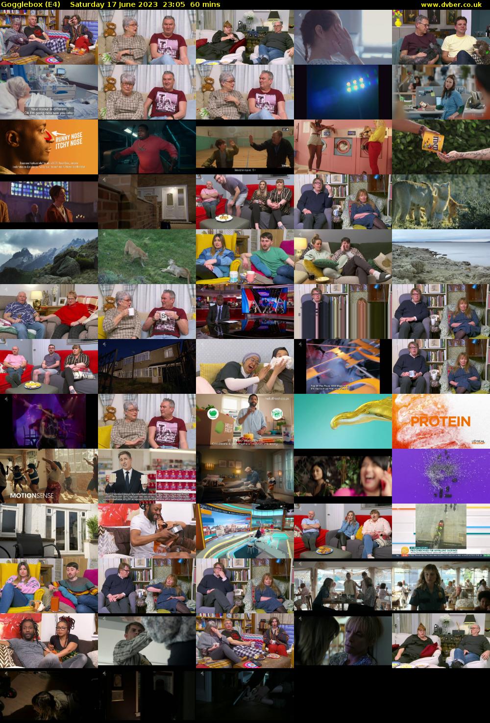 Gogglebox (E4) Saturday 17 June 2023 23:05 - 00:05