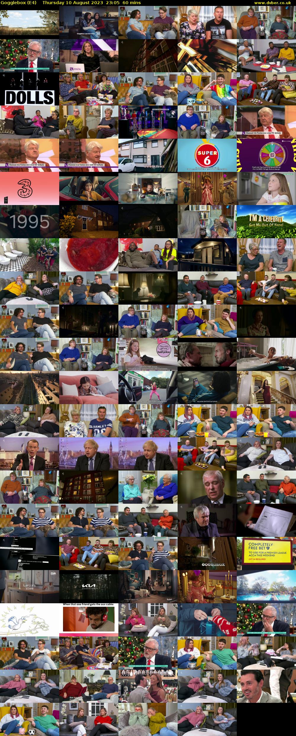 Gogglebox (E4) Thursday 10 August 2023 23:05 - 00:05