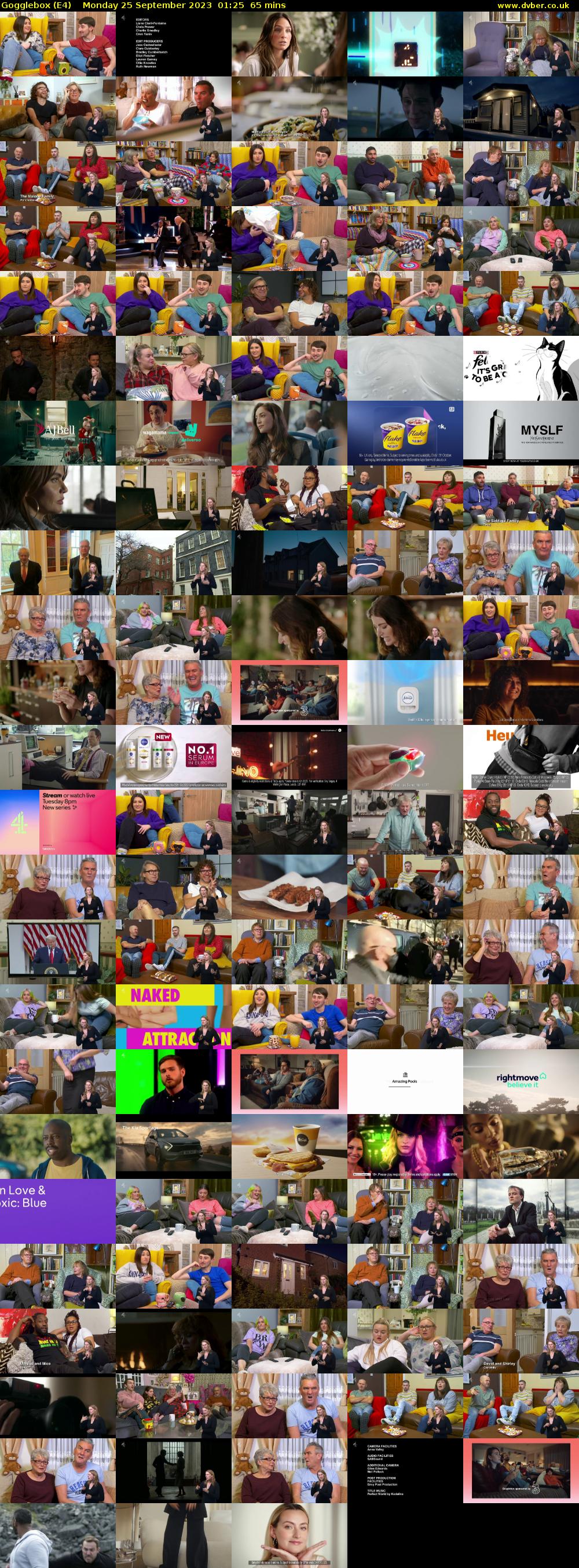 Gogglebox (E4) Monday 25 September 2023 01:25 - 02:30