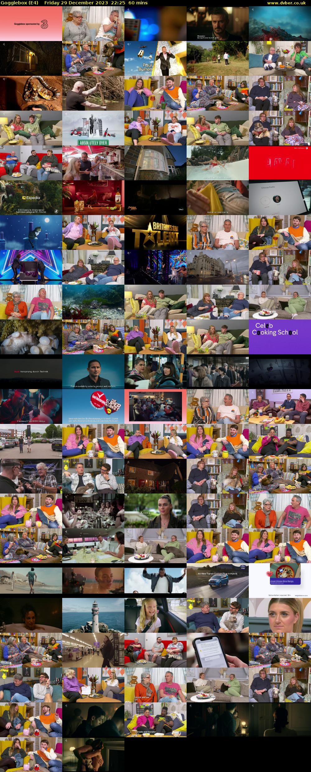 Gogglebox (E4) Friday 29 December 2023 22:25 - 23:25