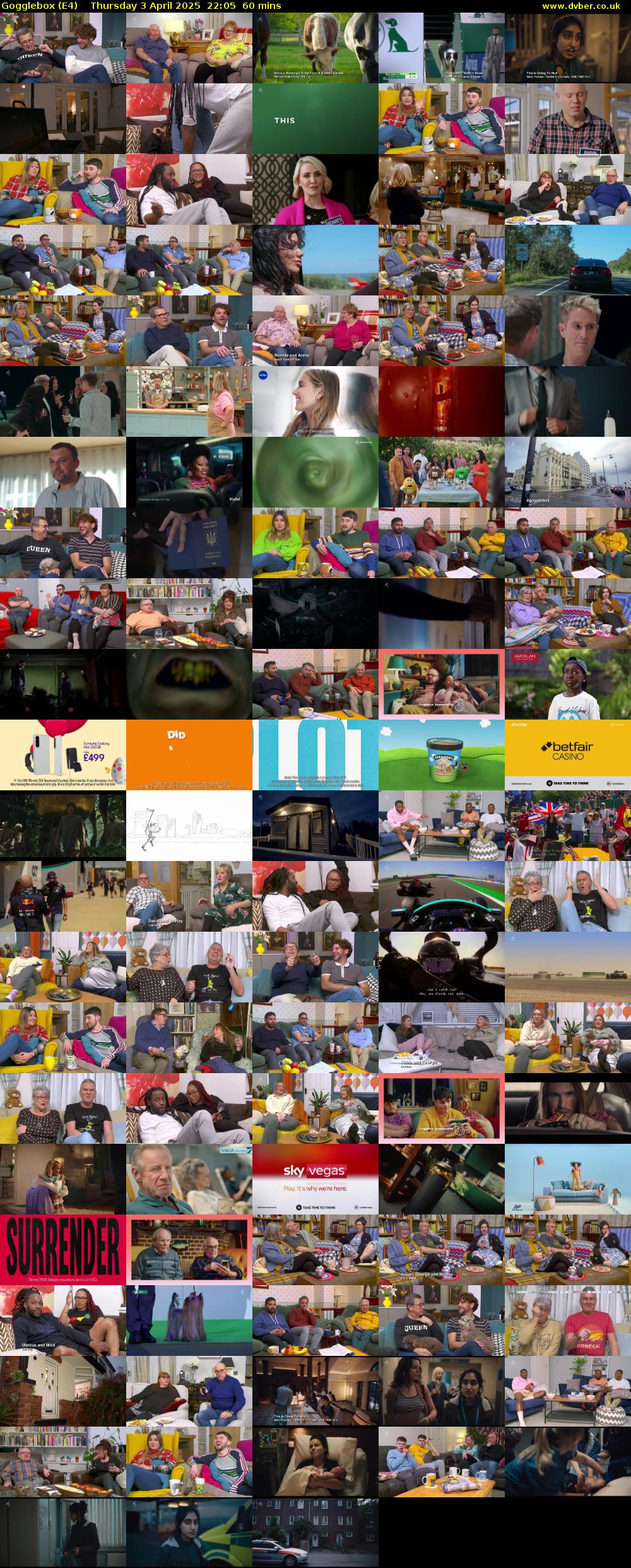 Gogglebox (E4) Thursday 3 April 2025 22:05 - 23:05