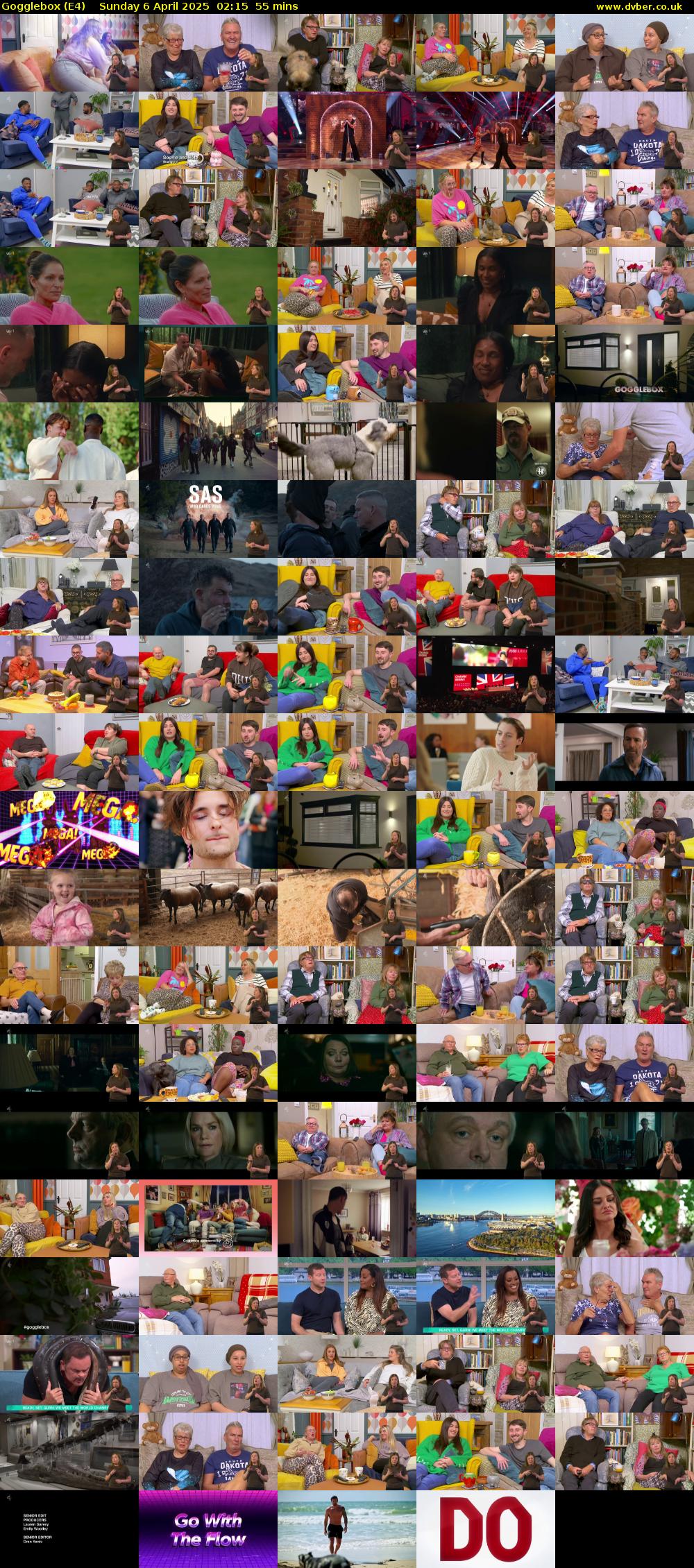 Gogglebox (E4) Sunday 6 April 2025 02:15 - 03:10