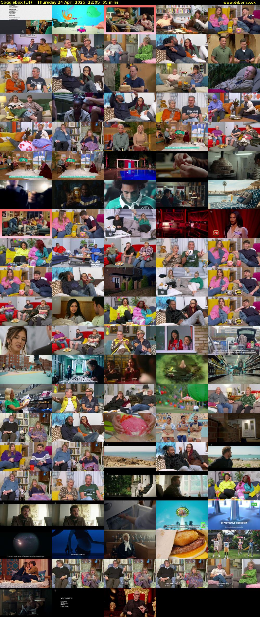 Gogglebox (E4) Thursday 24 April 2025 22:05 - 23:10
