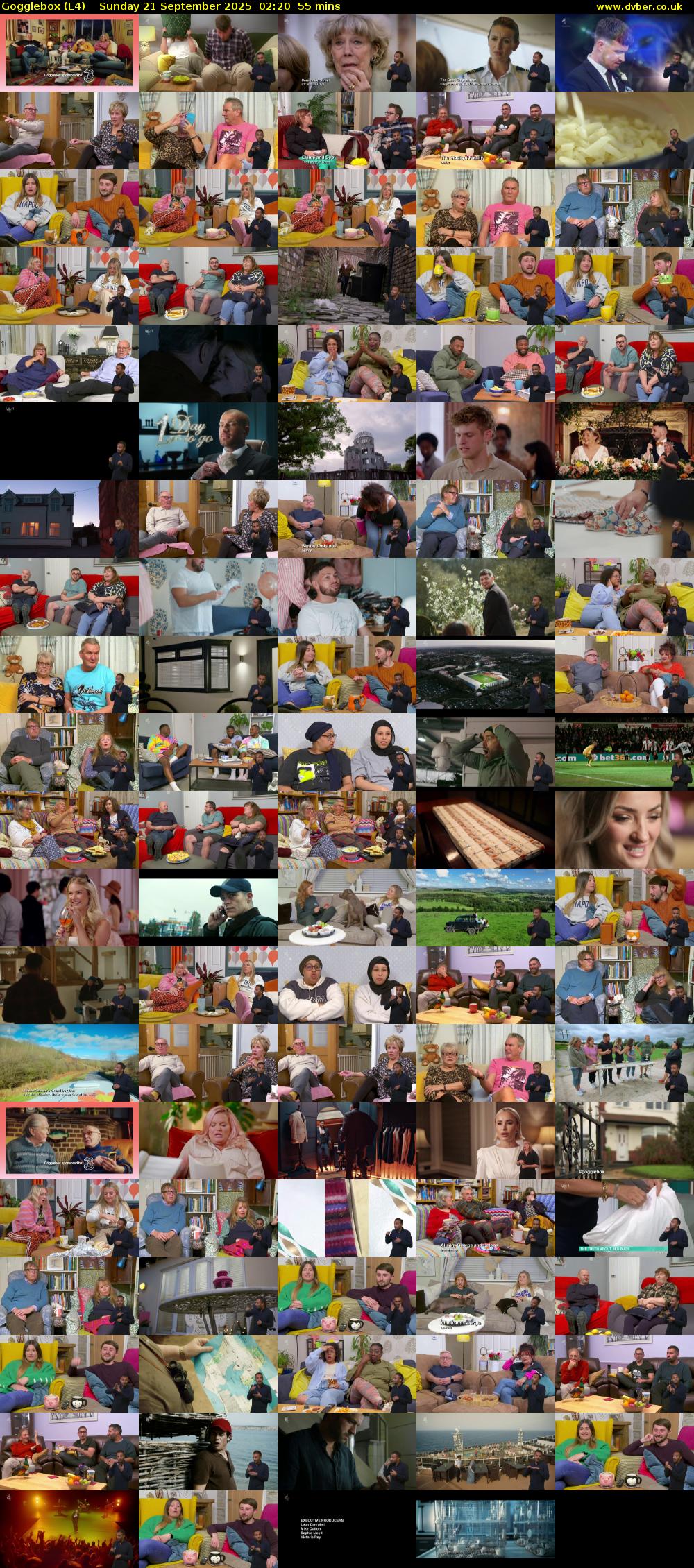 Gogglebox (E4) Sunday 21 September 2025 02:20 - 03:15