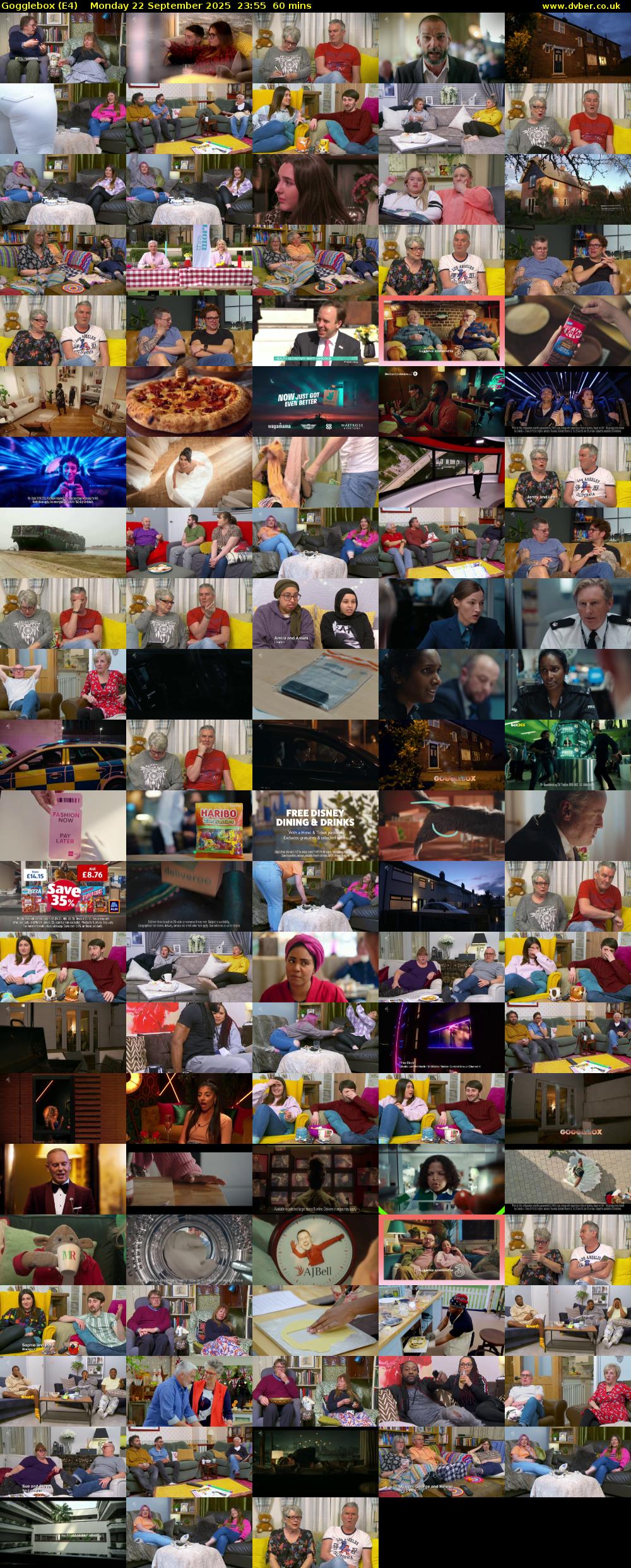 Gogglebox (E4) Monday 22 September 2025 23:55 - 00:55
