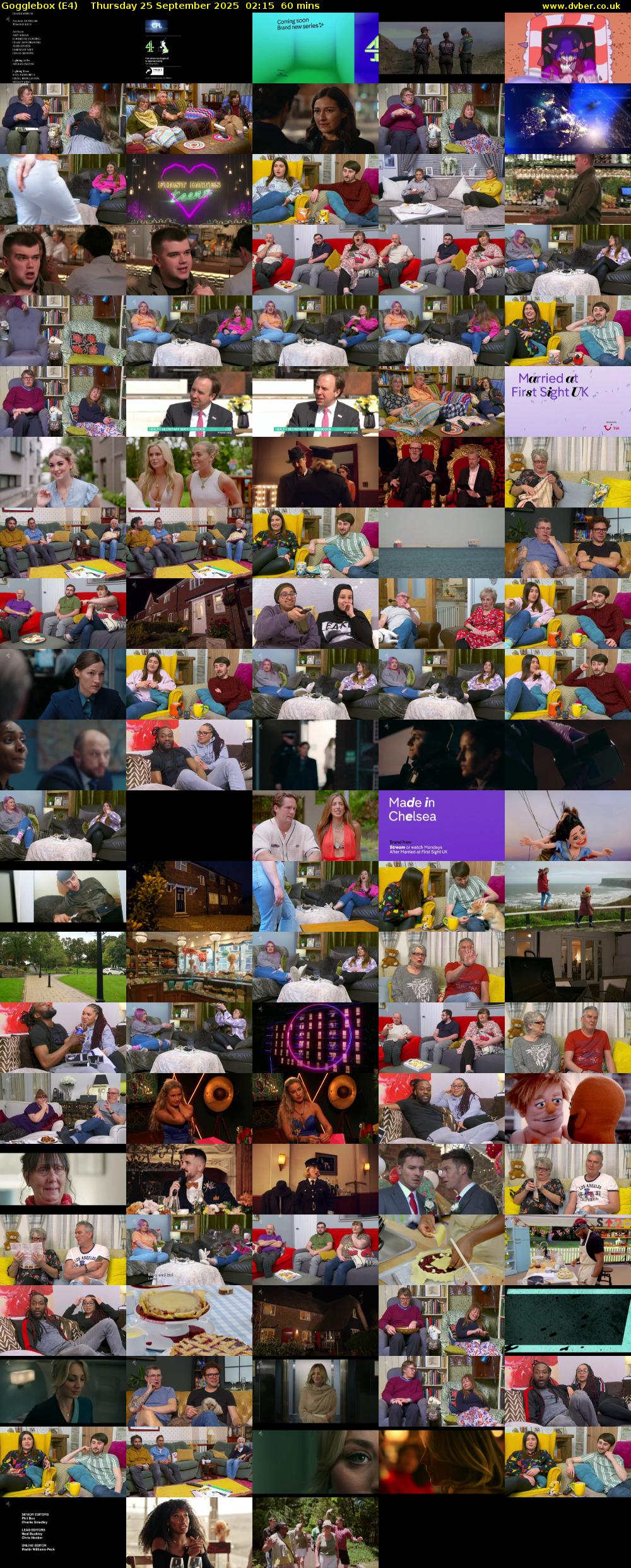 Gogglebox (E4) Thursday 25 September 2025 02:15 - 03:15
