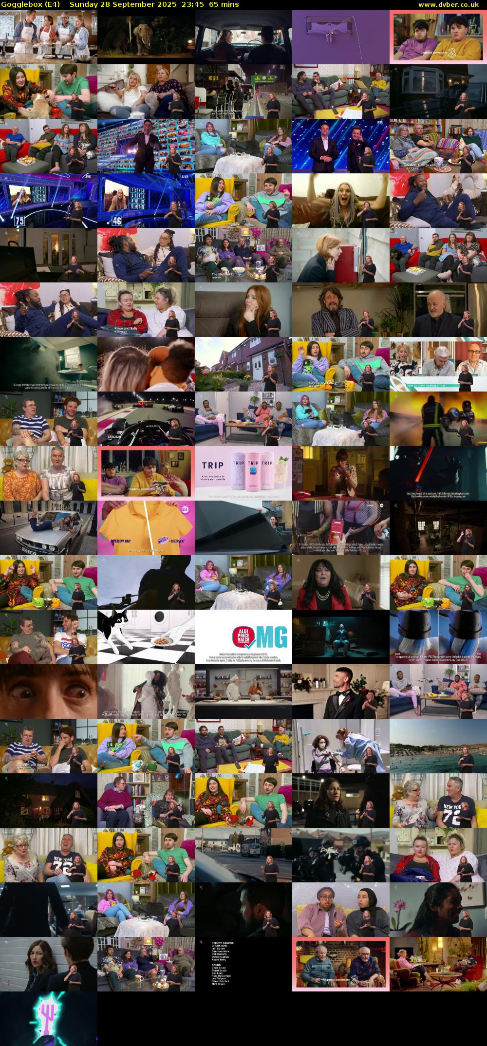 Gogglebox (E4) Sunday 28 September 2025 23:45 - 00:50