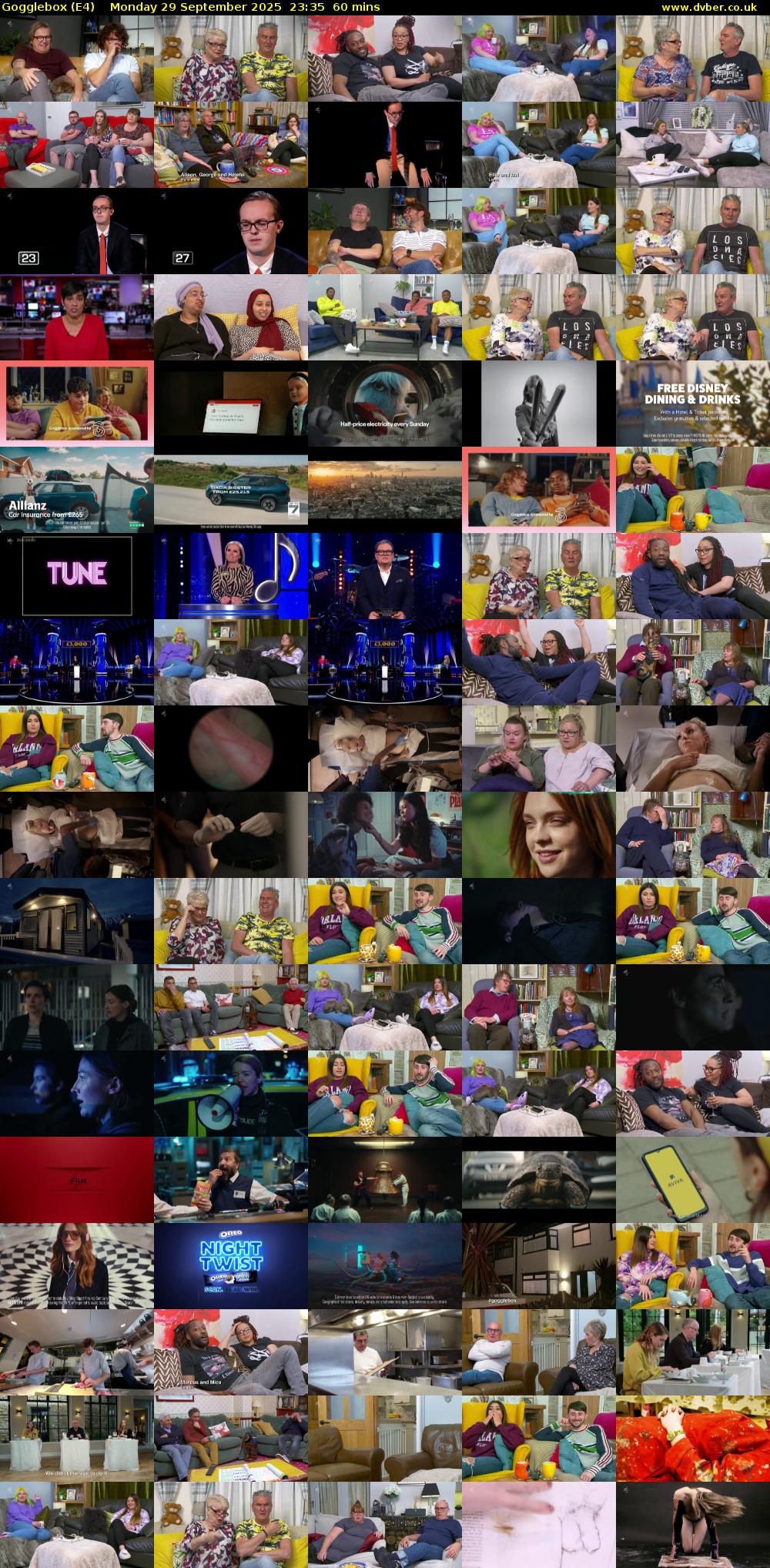 Gogglebox (E4) Monday 29 September 2025 23:35 - 00:35