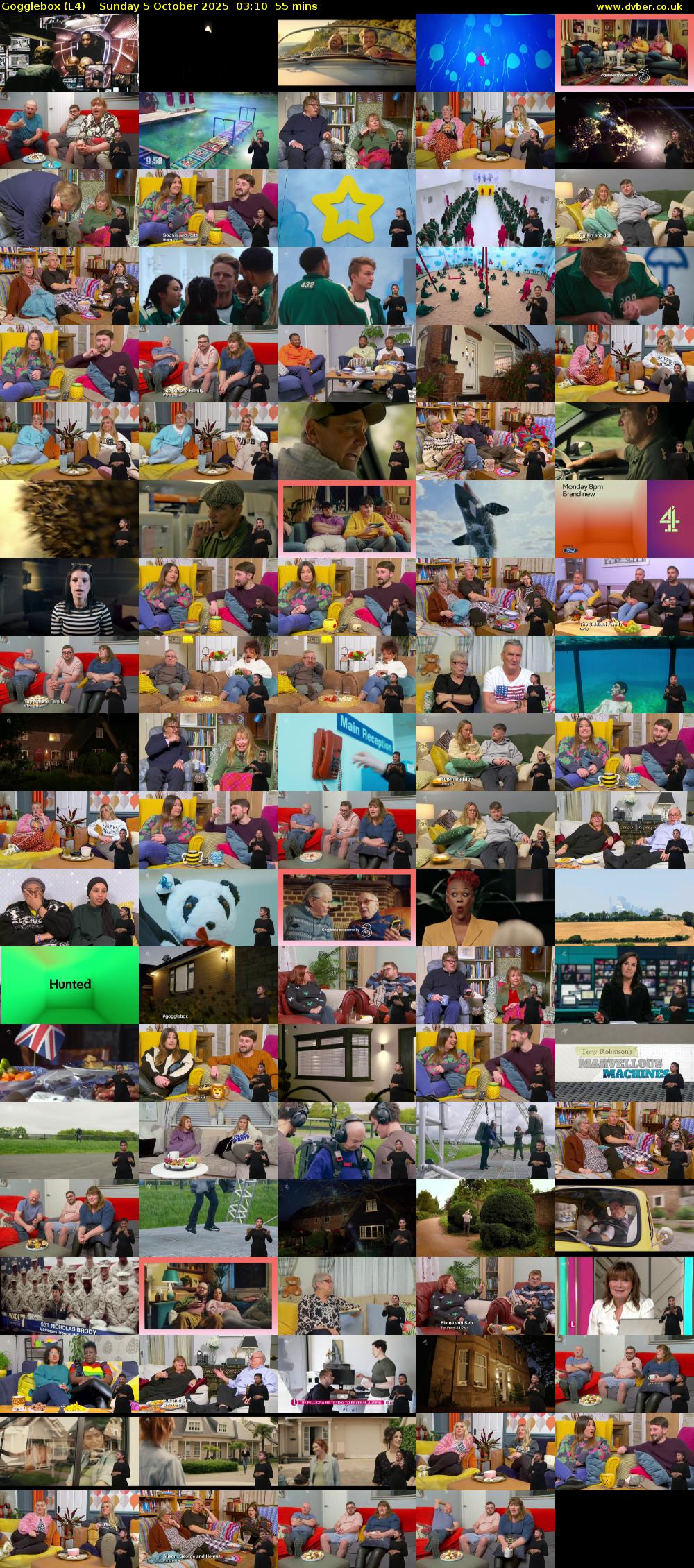 Gogglebox (E4) Sunday 5 October 2025 03:10 - 04:05