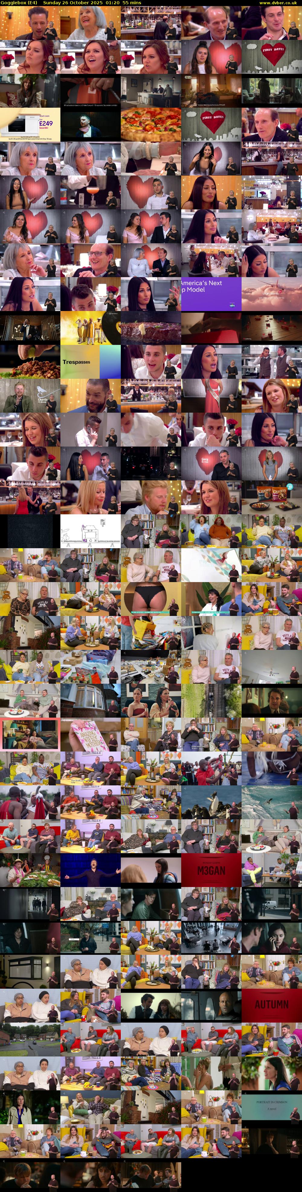 Gogglebox (E4) Sunday 26 October 2025 01:20 - 02:15