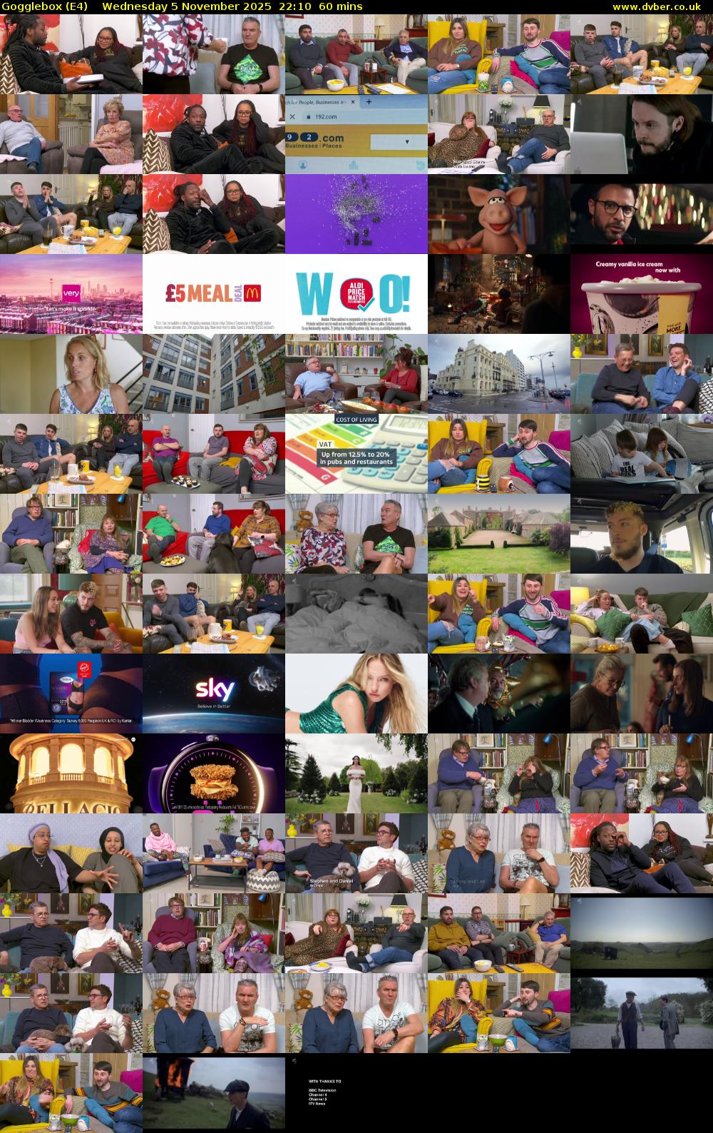 Gogglebox (E4) Wednesday 5 November 2025 22:10 - 23:10