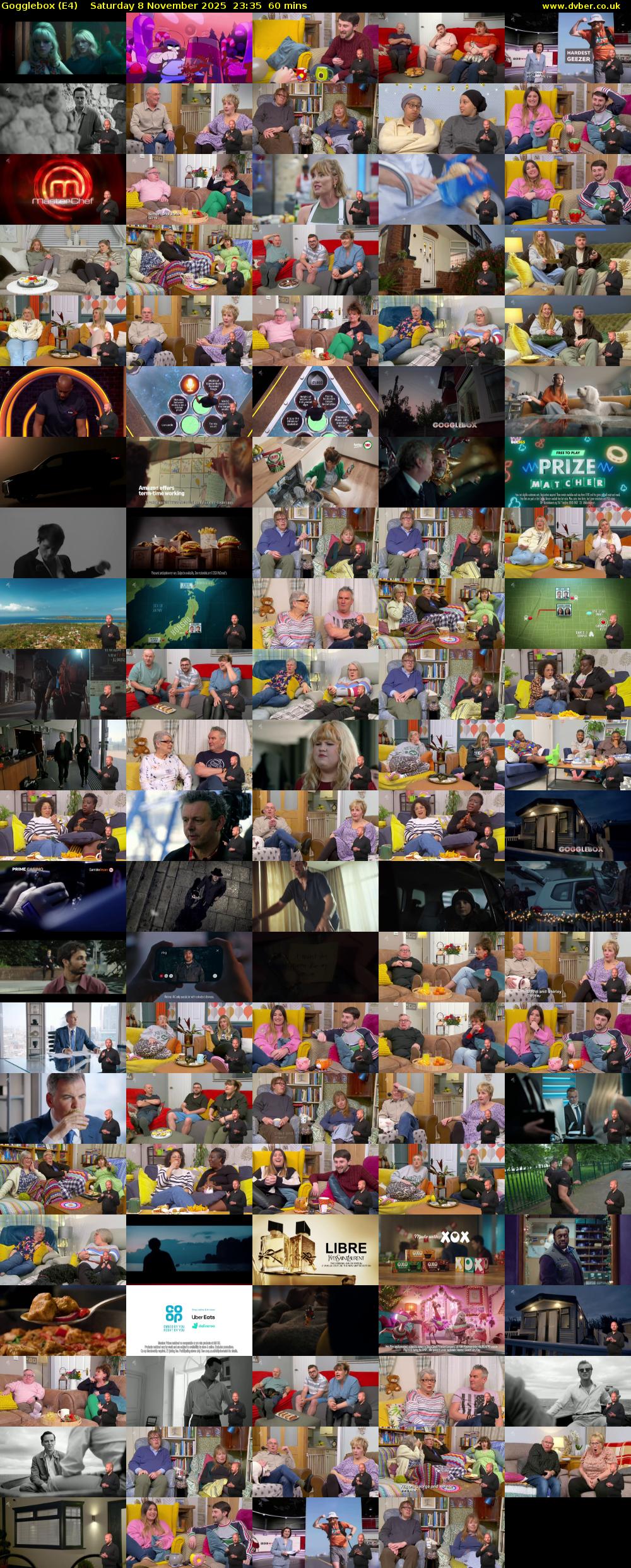 Gogglebox (E4) Saturday 8 November 2025 23:35 - 00:35