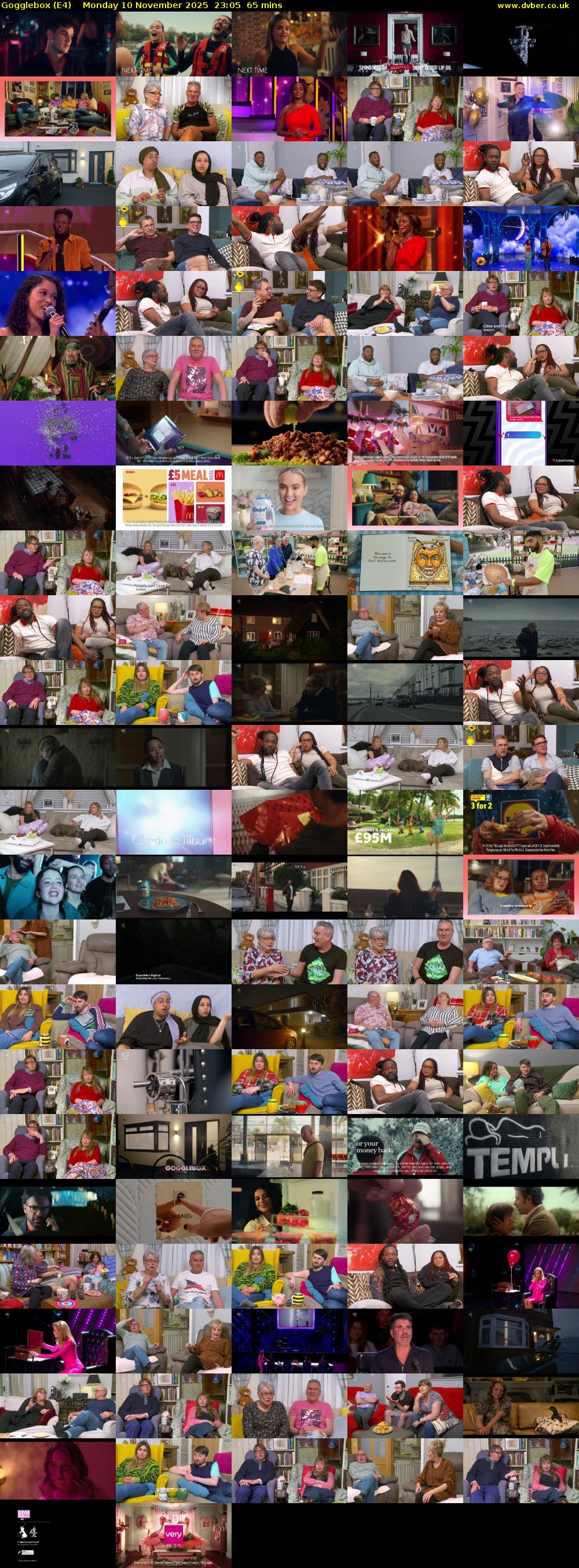 Gogglebox (E4) Monday 10 November 2025 23:05 - 00:10
