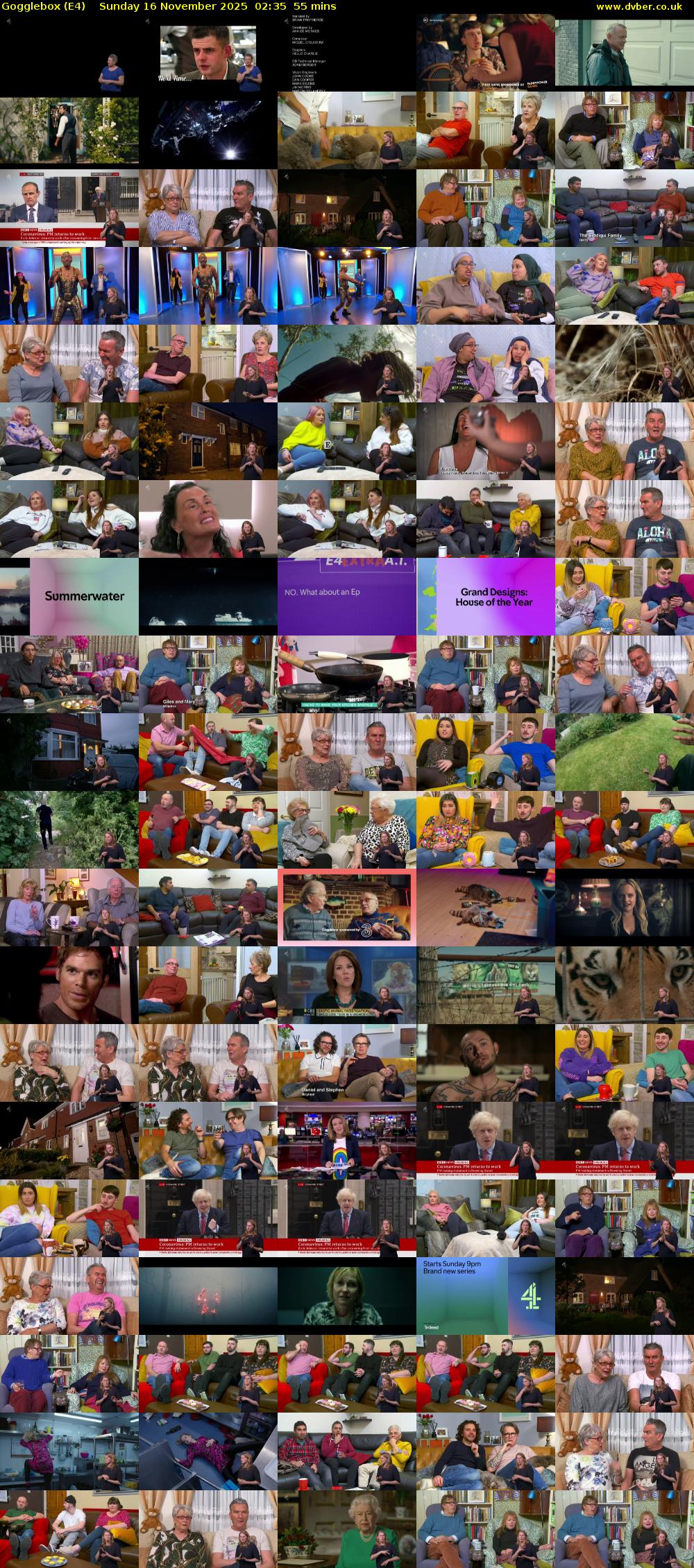 Gogglebox (E4) Sunday 16 November 2025 02:35 - 03:30