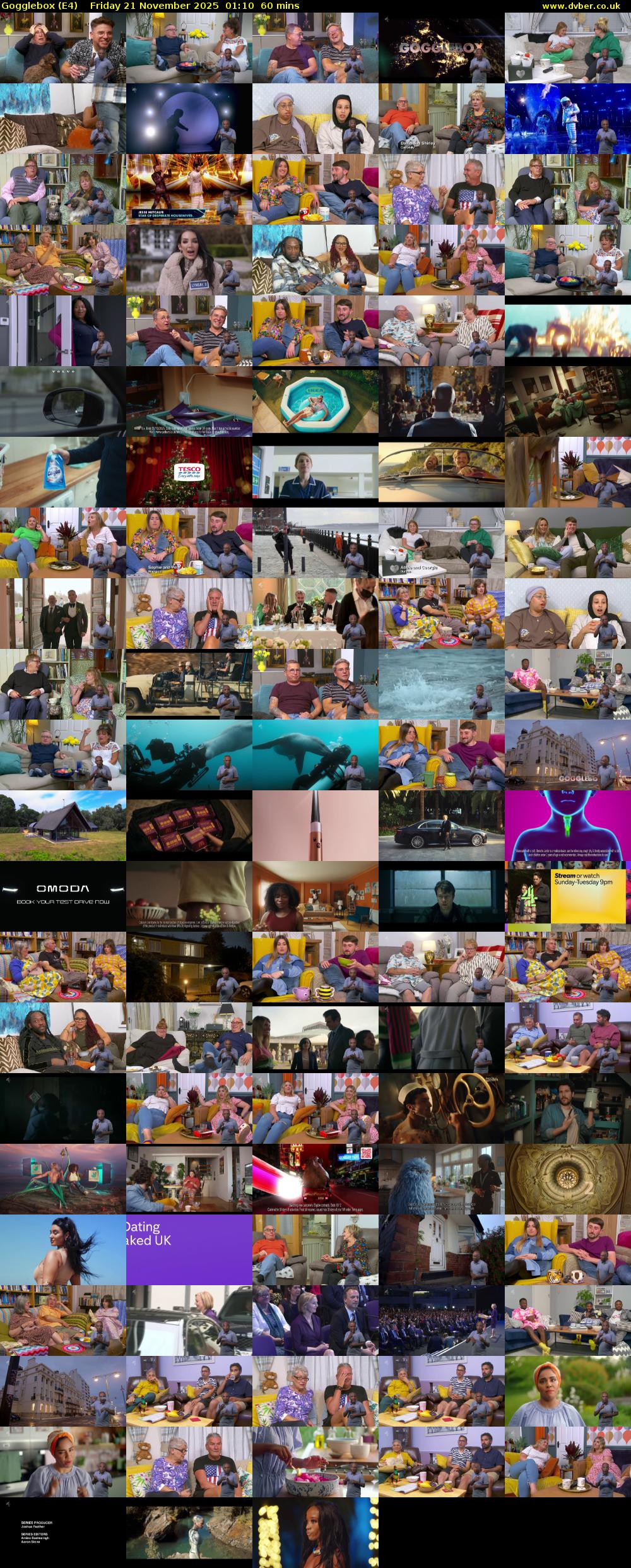 Gogglebox (E4) Friday 21 November 2025 01:10 - 02:10