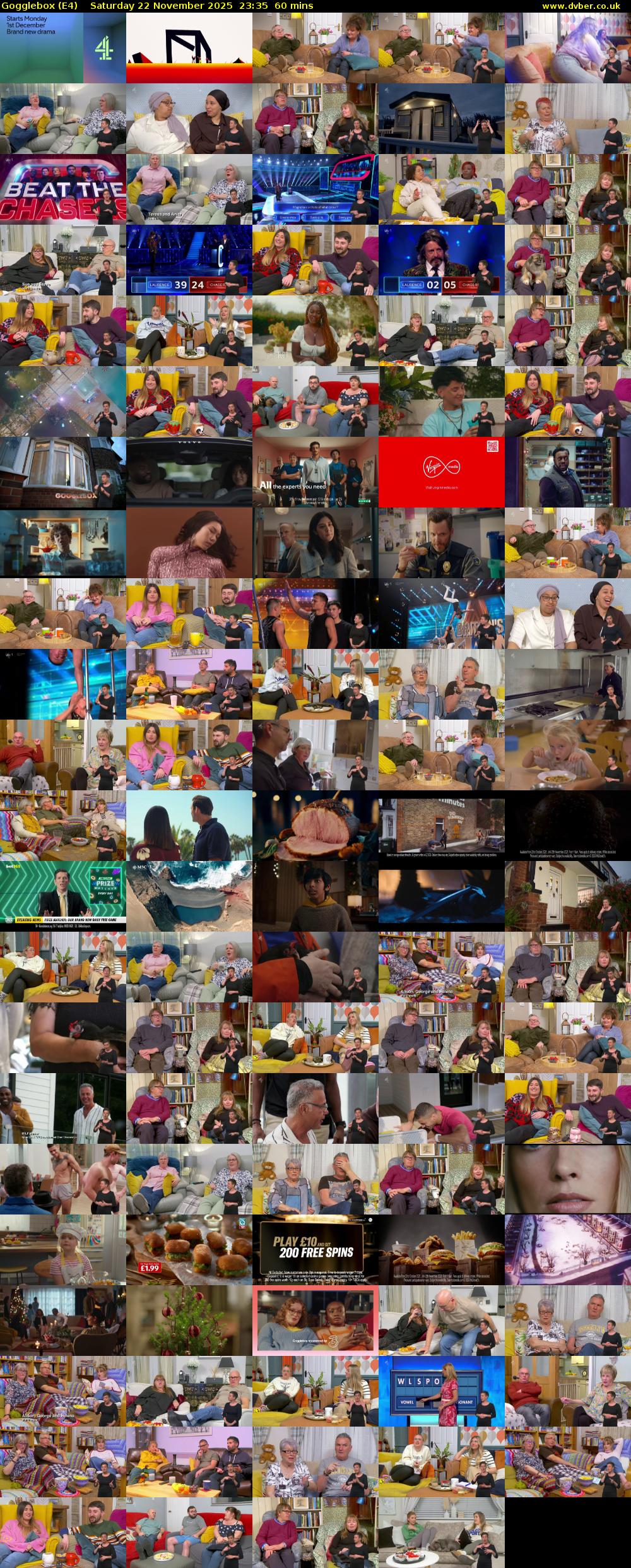 Gogglebox (E4) Saturday 22 November 2025 23:35 - 00:35
