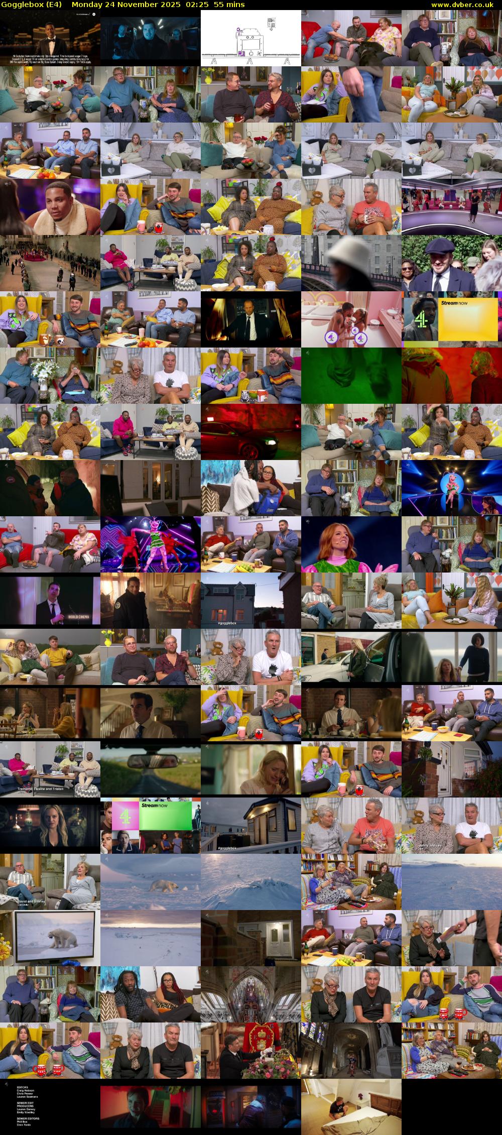 Gogglebox (E4) Monday 24 November 2025 02:25 - 03:20