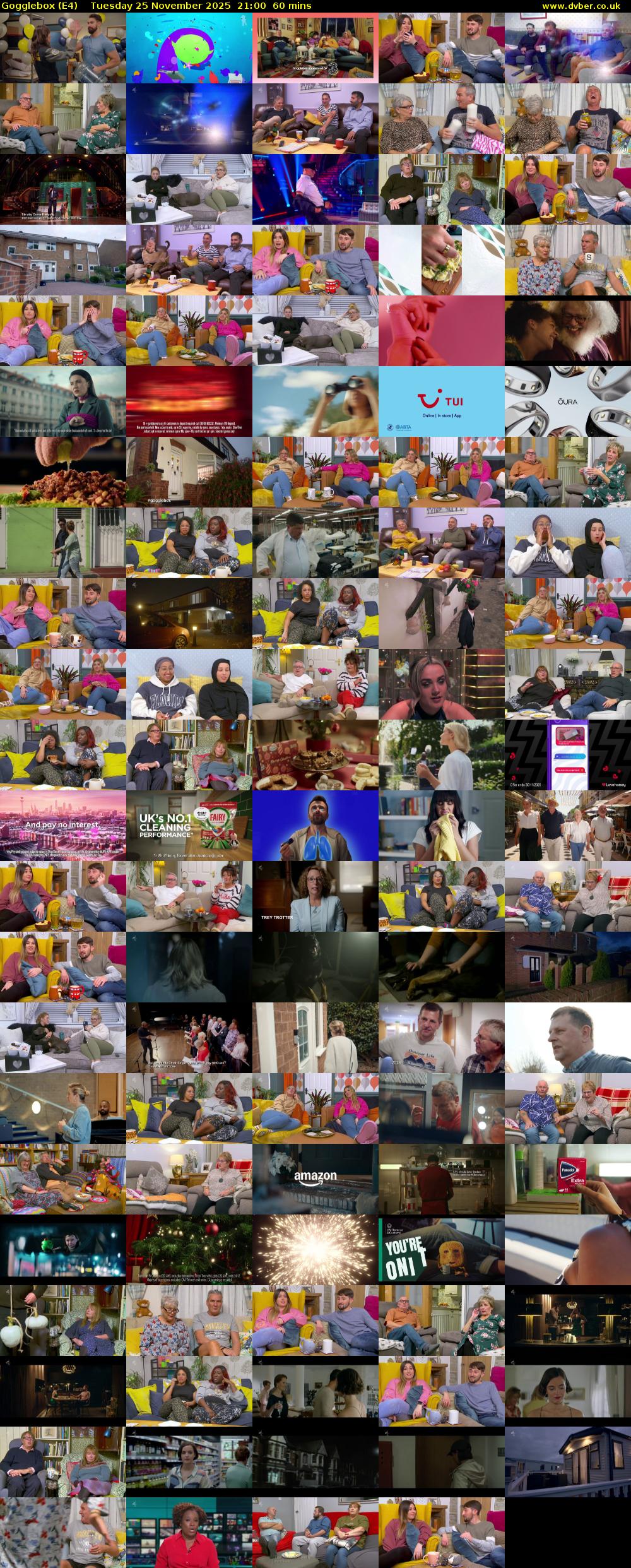 Gogglebox (E4) Tuesday 25 November 2025 21:00 - 22:00