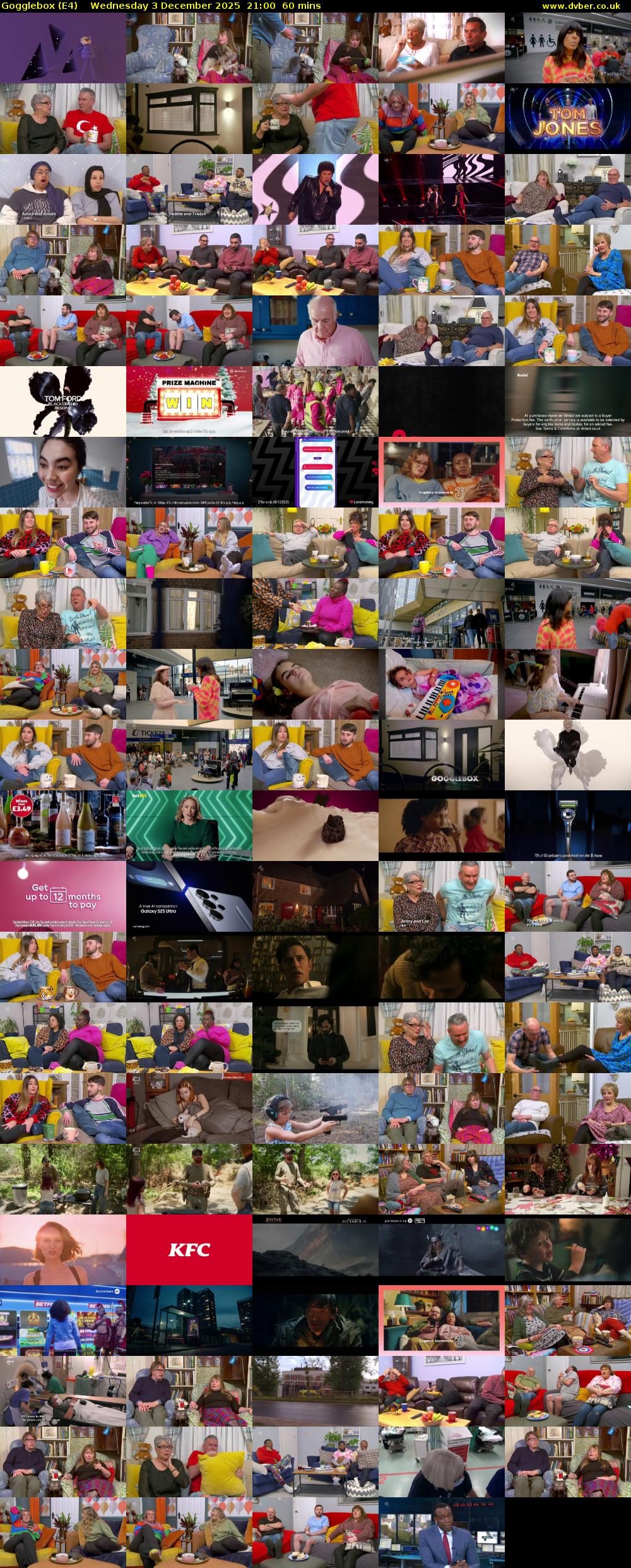 Gogglebox (E4) Wednesday 3 December 2025 21:00 - 22:00