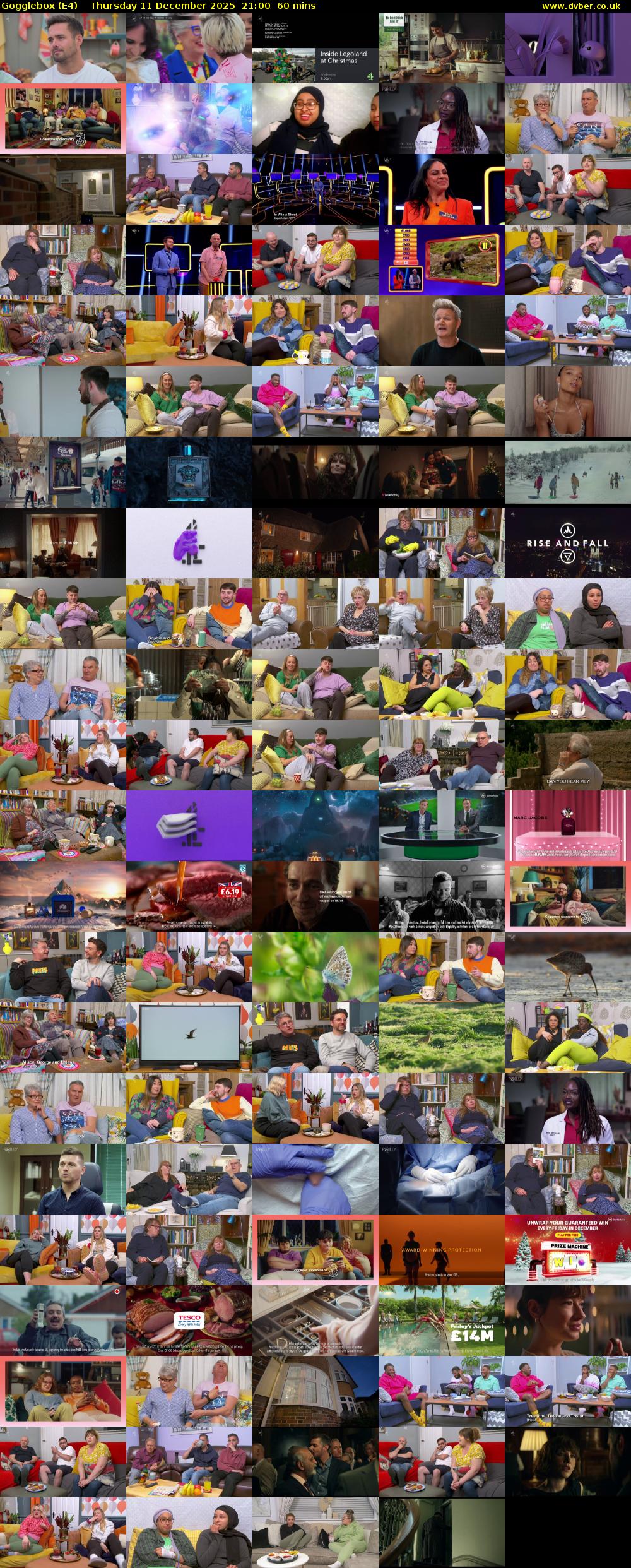 Gogglebox (E4) Thursday 11 December 2025 21:00 - 22:00
