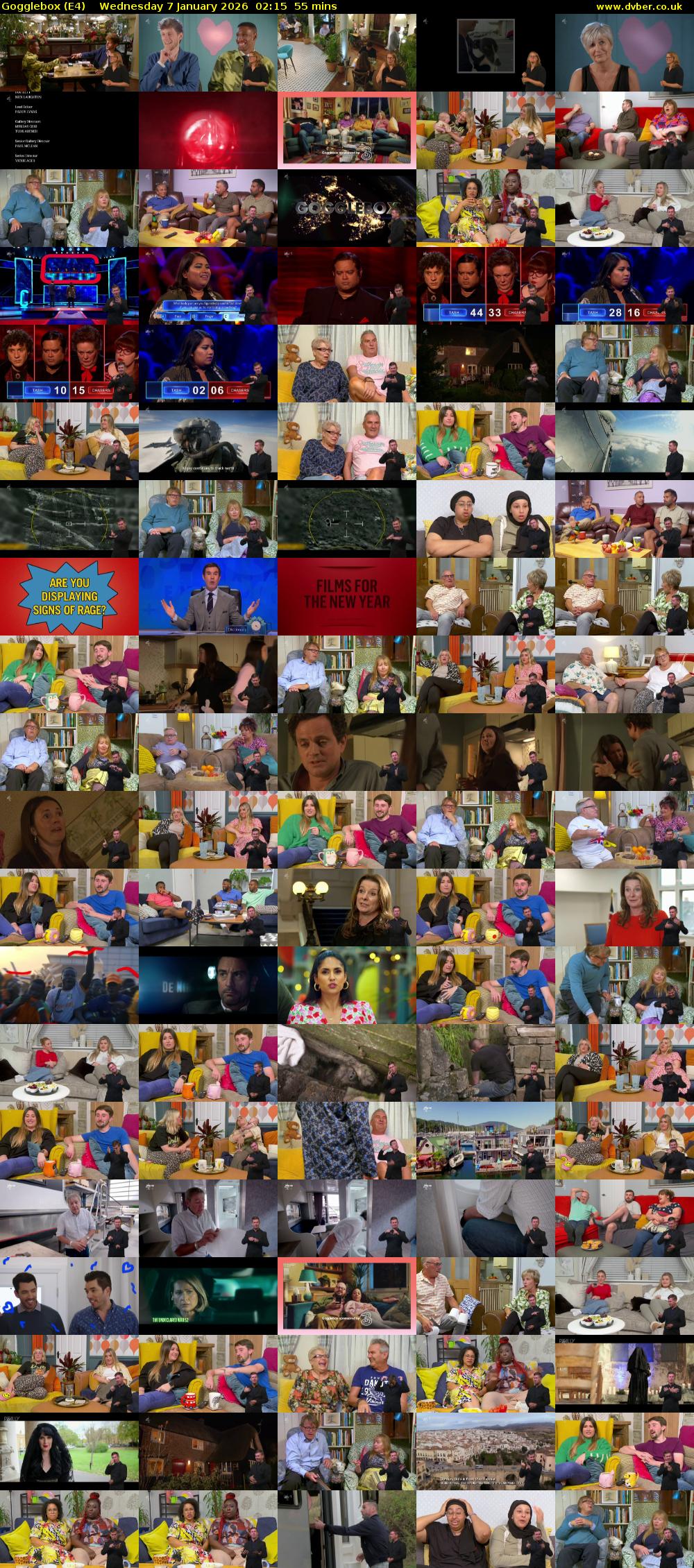 Gogglebox (E4) Wednesday 7 January 2026 02:15 - 03:10