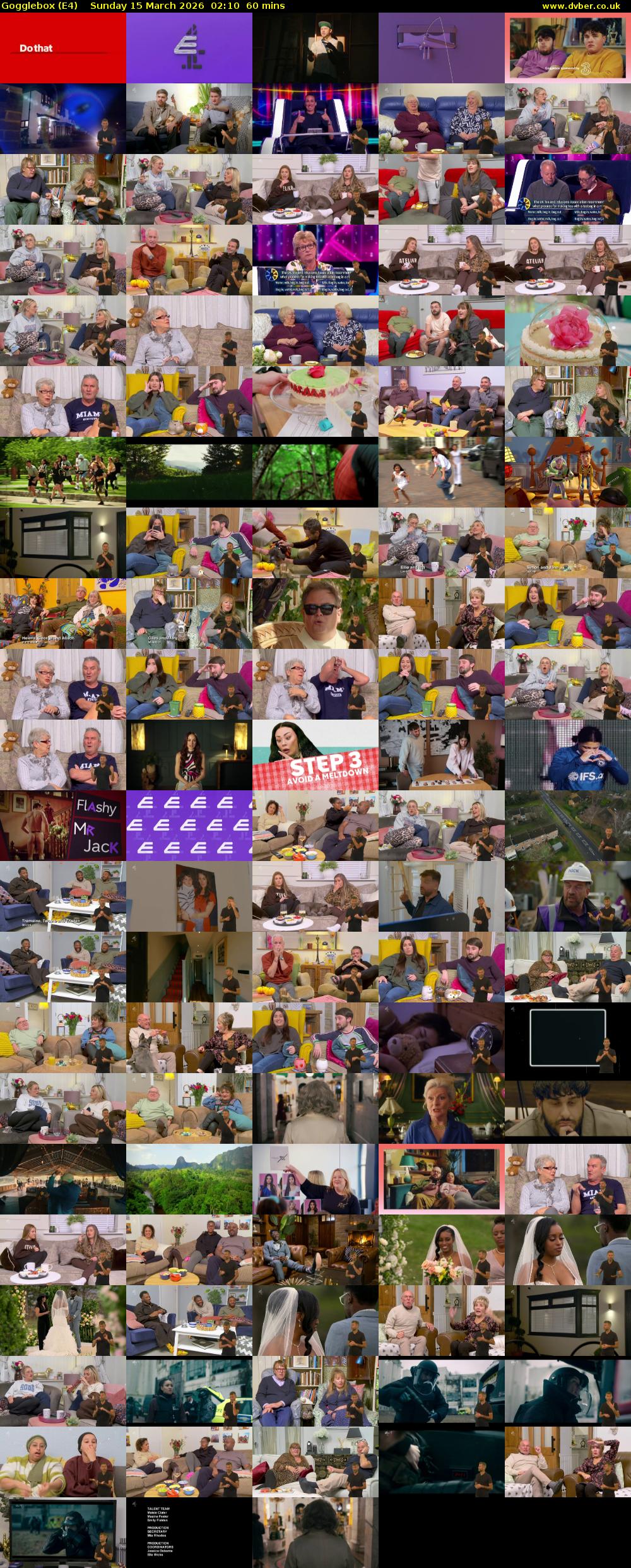 Gogglebox (E4) Sunday 15 March 2026 02:10 - 03:10