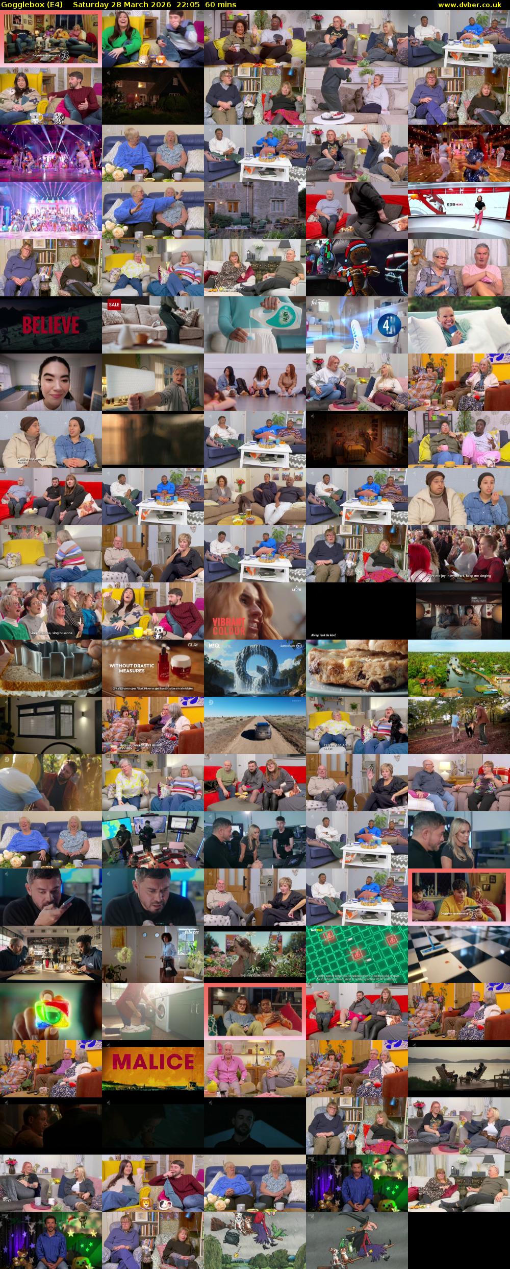 Gogglebox (E4) Saturday 28 March 2026 22:05 - 23:05