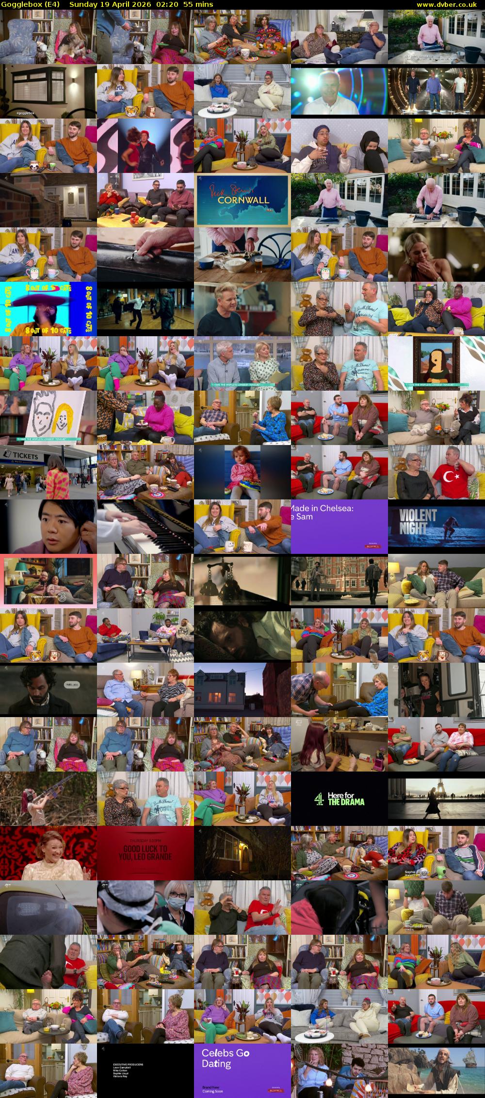 Gogglebox (E4) Sunday 19 April 2026 02:20 - 03:15