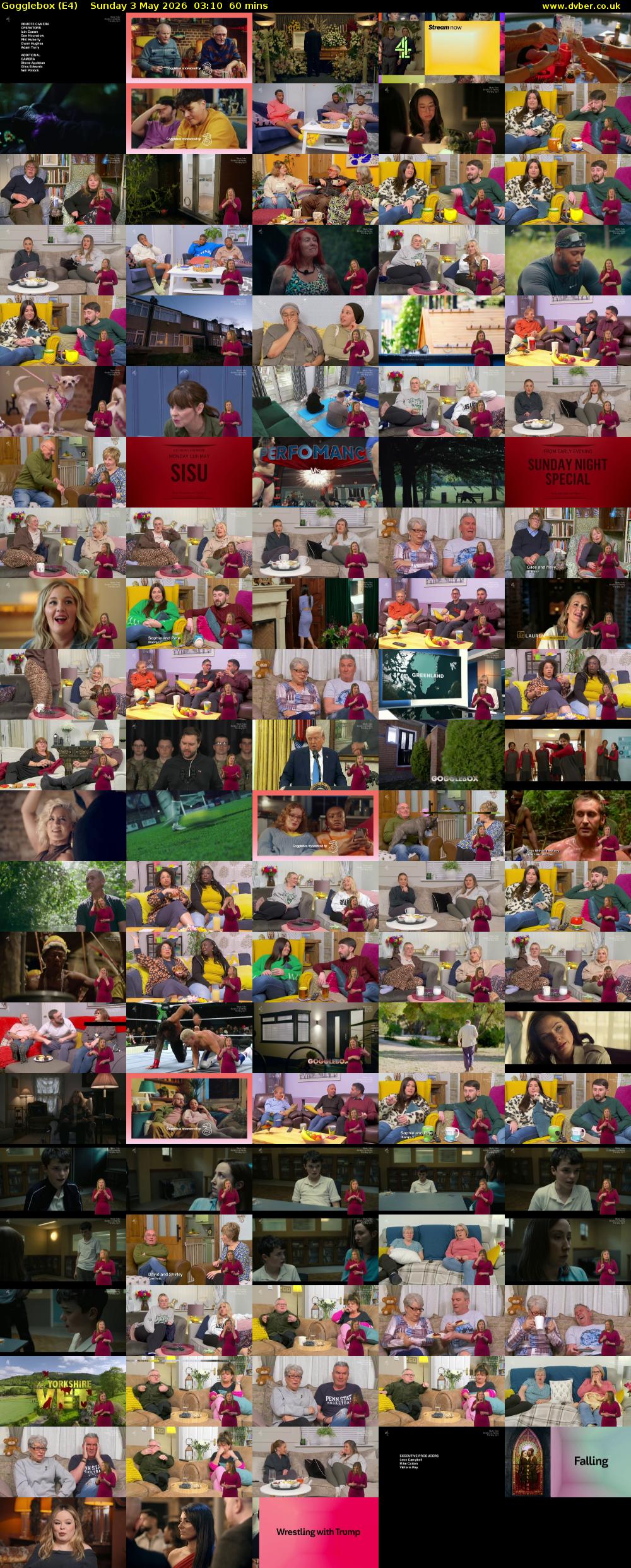 Gogglebox (E4) Sunday 3 May 2026 03:10 - 04:10