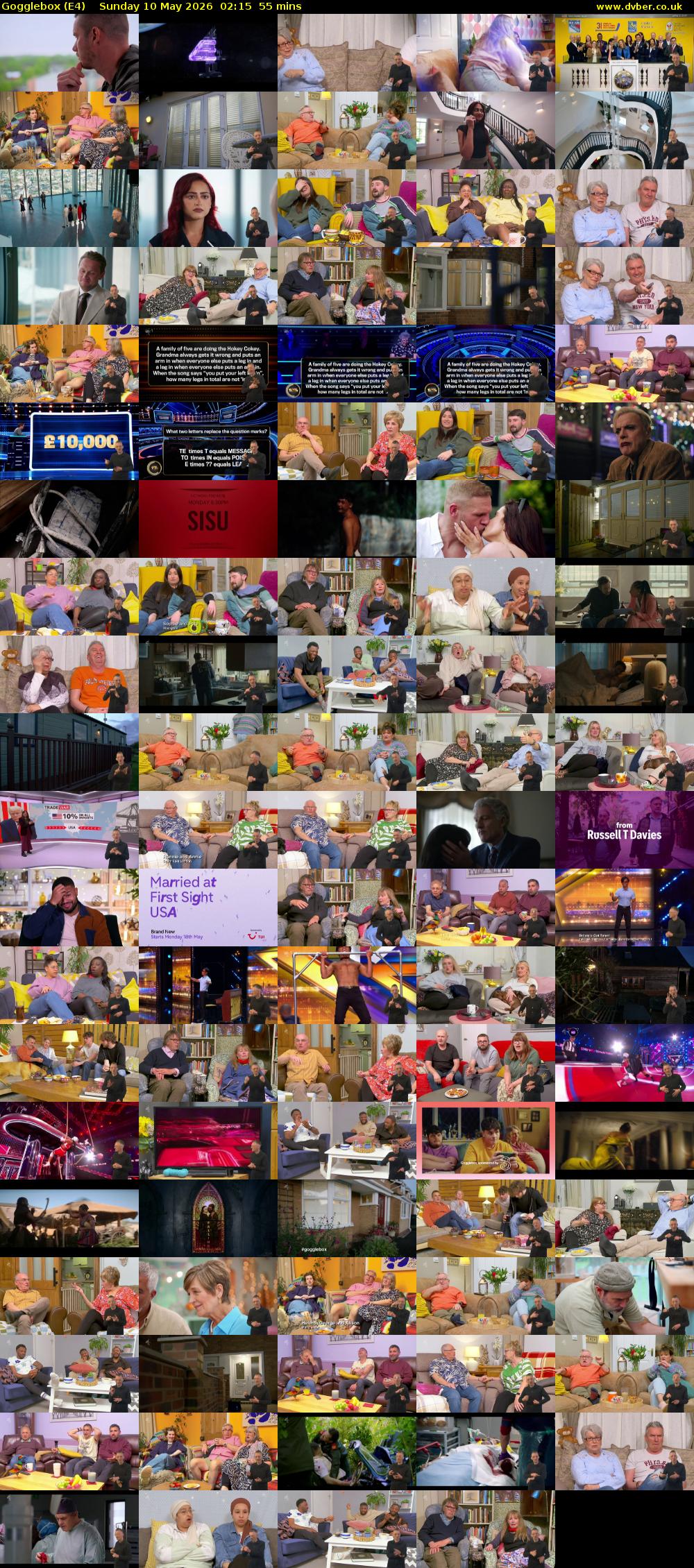 Gogglebox (E4) Sunday 10 May 2026 02:15 - 03:10