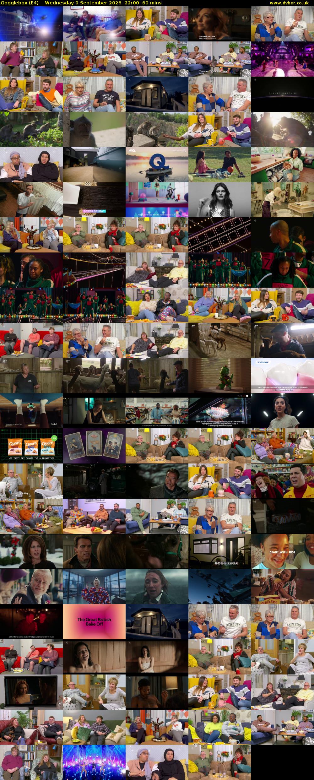 Gogglebox (E4) Wednesday 9 September 2026 22:00 - 23:00