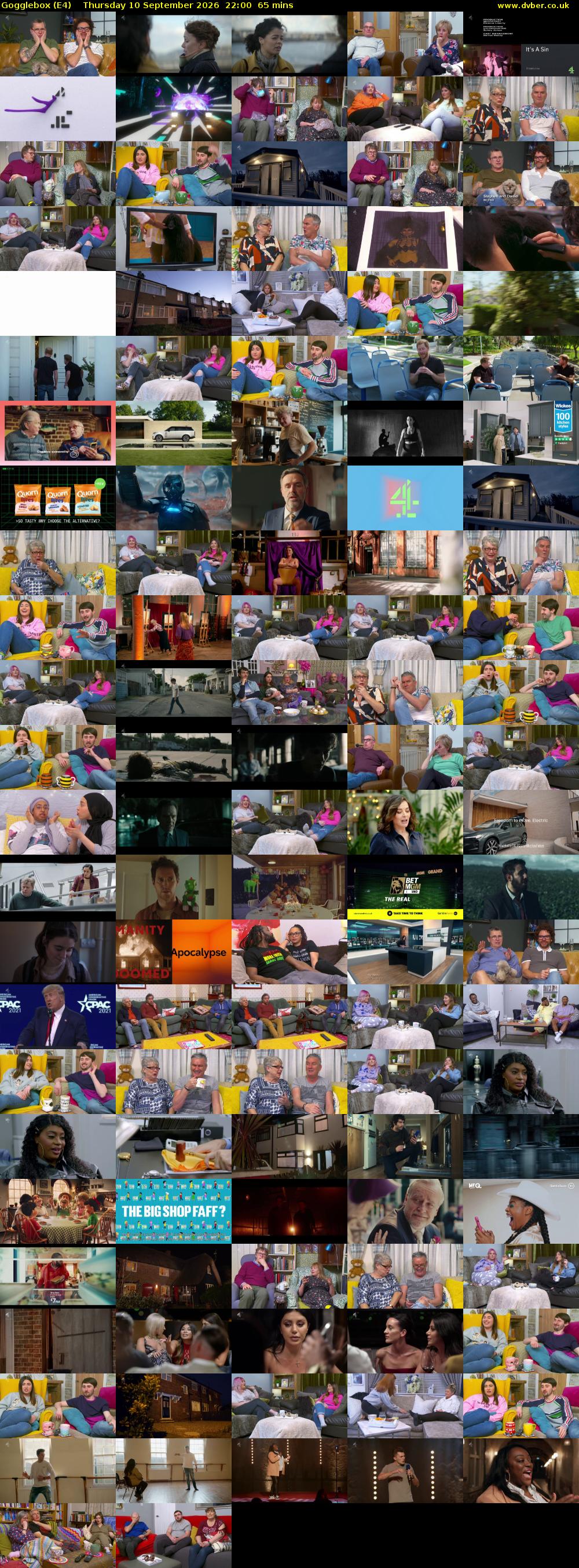 Gogglebox (E4) Thursday 10 September 2026 22:00 - 23:05
