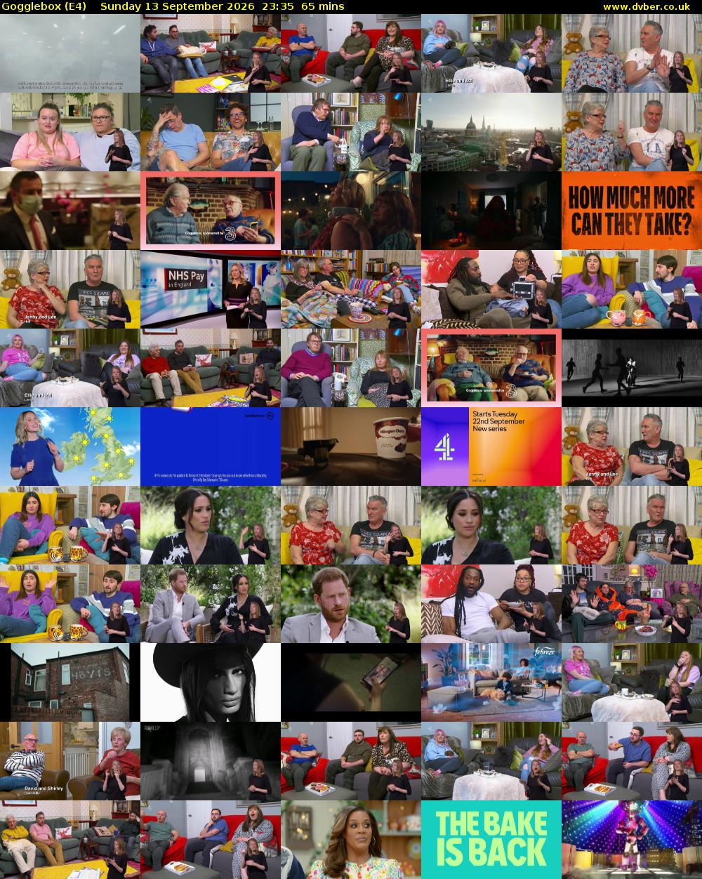 Gogglebox (E4) Sunday 13 September 2026 23:35 - 00:40