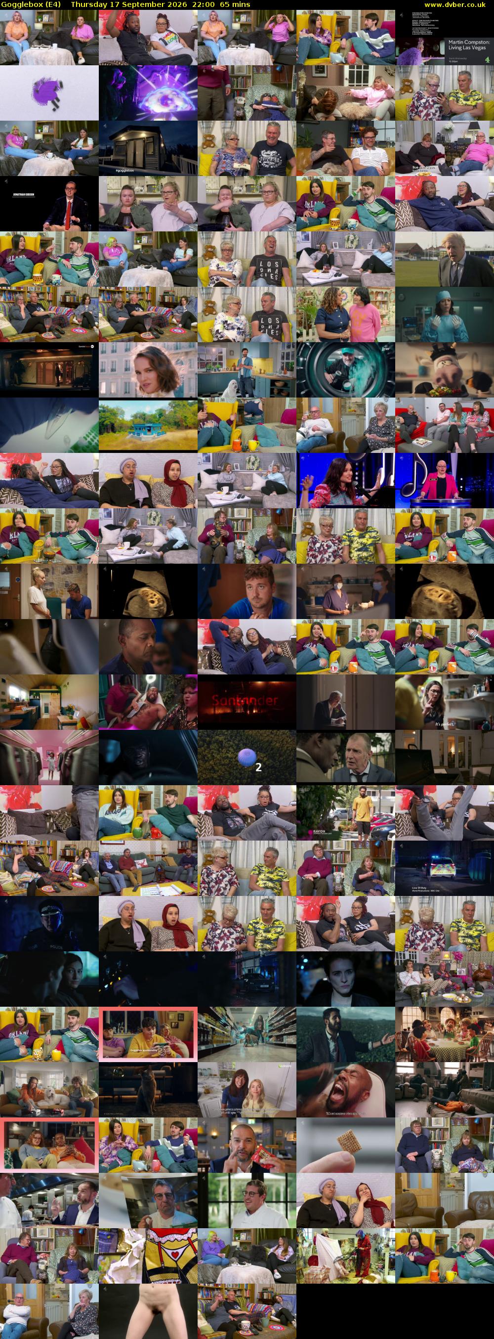 Gogglebox (E4) Thursday 17 September 2026 22:00 - 23:05