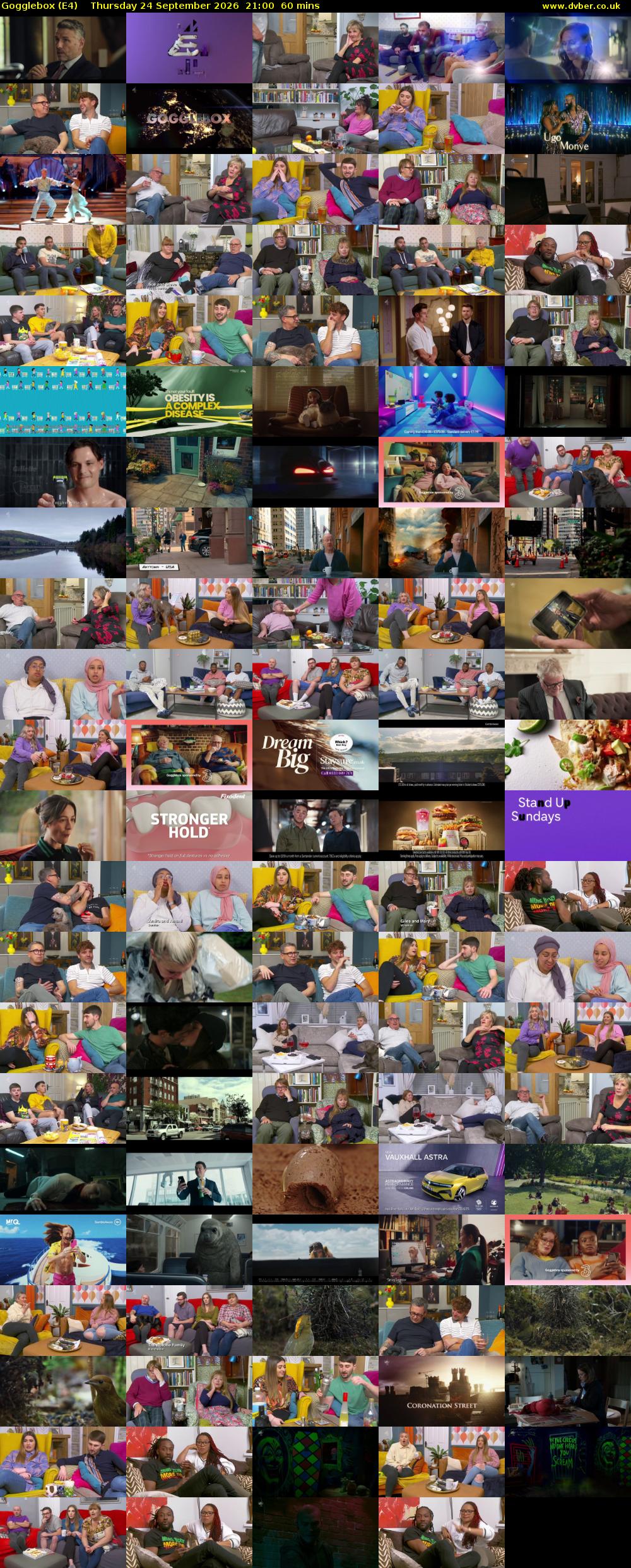 Gogglebox (E4) Thursday 24 September 2026 21:00 - 22:00