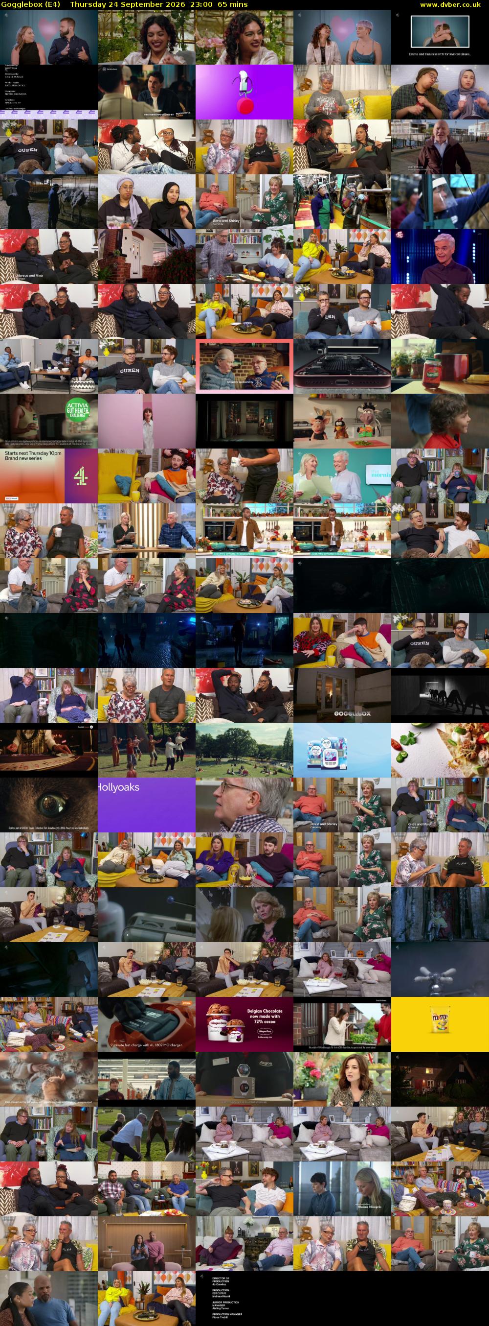 Gogglebox (E4) Thursday 24 September 2026 23:00 - 00:05