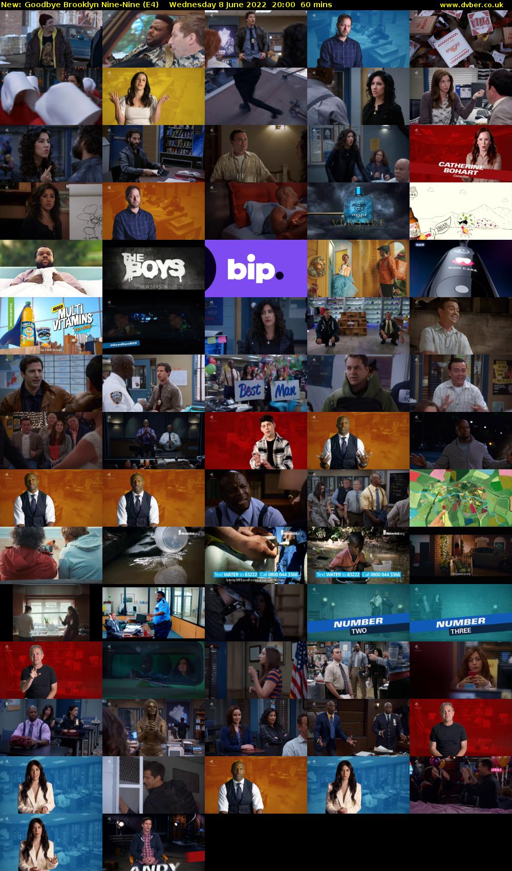 Goodbye Brooklyn Nine-Nine (E4) Wednesday 8 June 2022 20:00 - 21:00