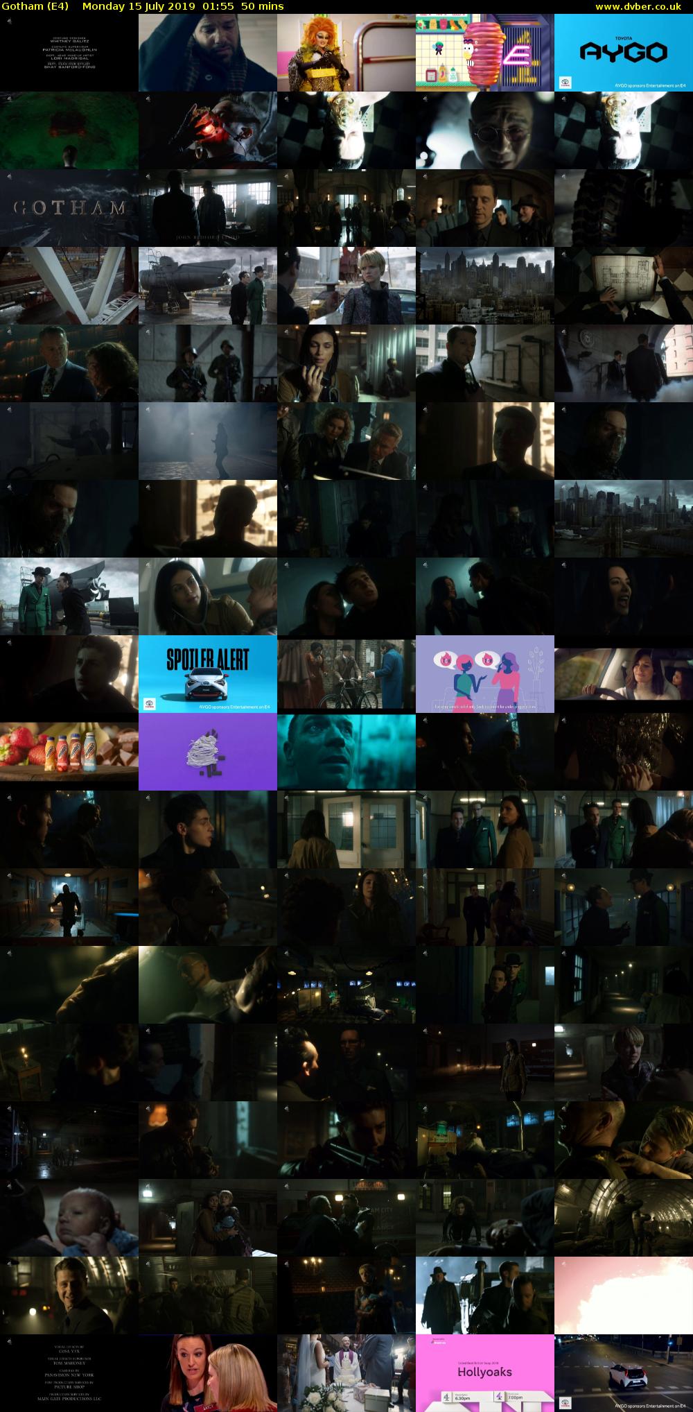 Gotham (E4) Monday 15 July 2019 01:55 - 02:45