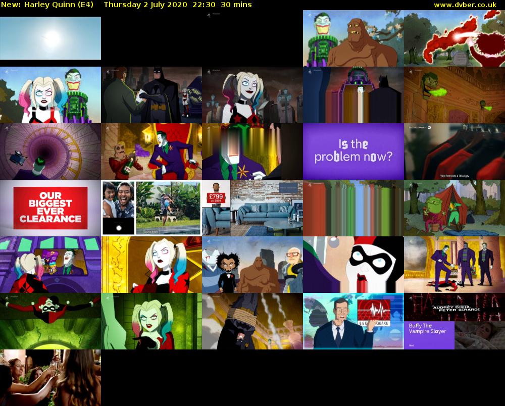 Harley Quinn (E4) Thursday 2 July 2020 22:30 - 23:00