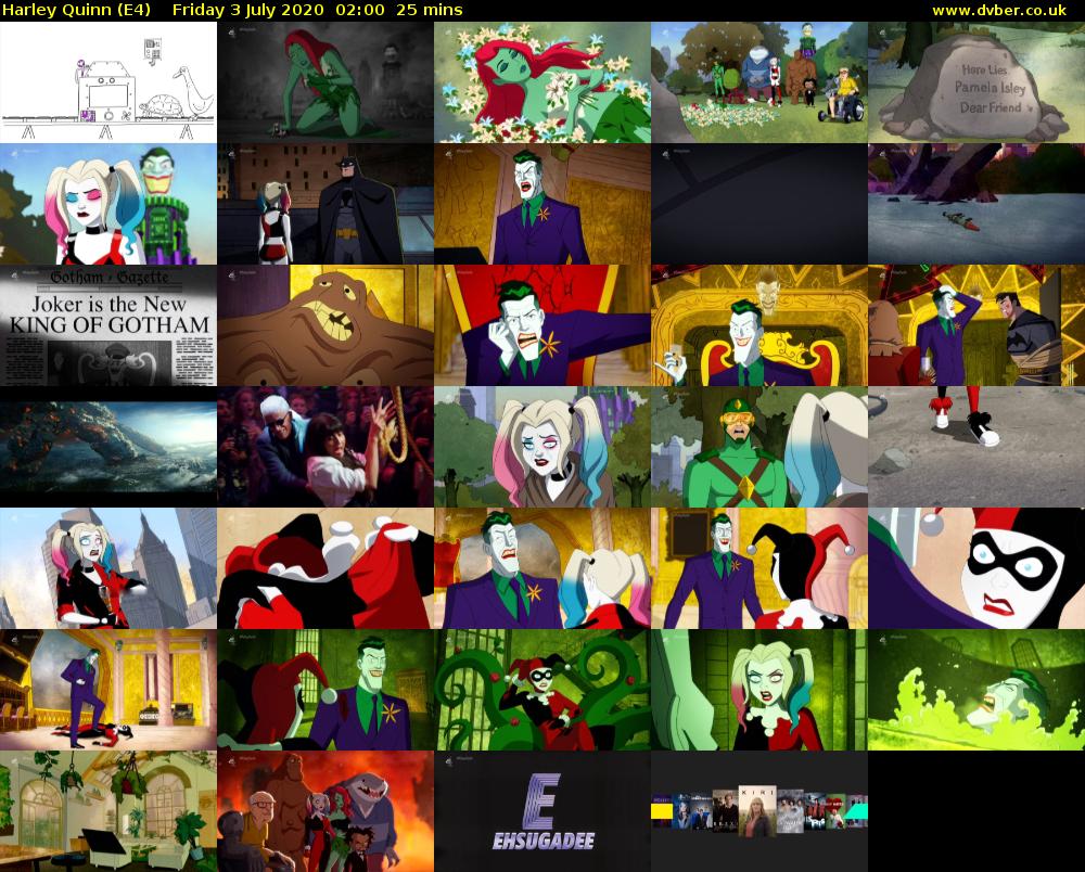 Harley Quinn (E4) Friday 3 July 2020 02:00 - 02:25