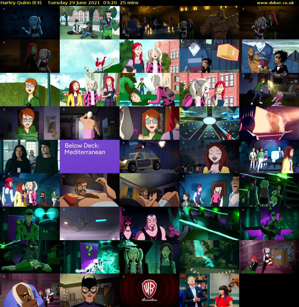 Harley Quinn (E4) Tuesday 29 June 2021 03:20 - 03:45