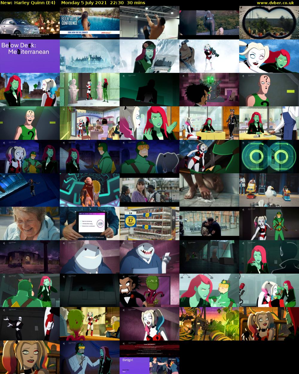 Harley Quinn (E4) Monday 5 July 2021 22:30 - 23:00