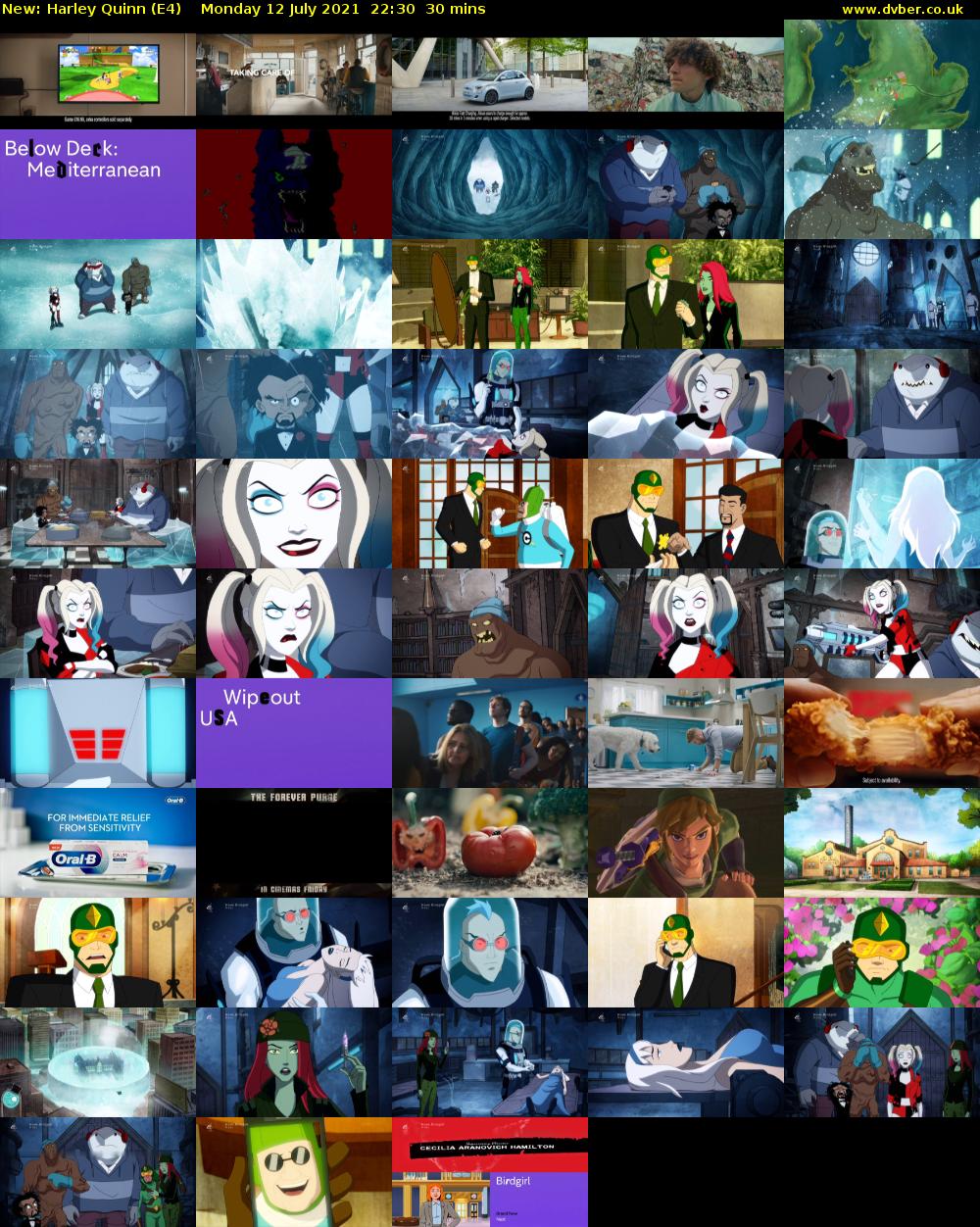 Harley Quinn (E4) Monday 12 July 2021 22:30 - 23:00