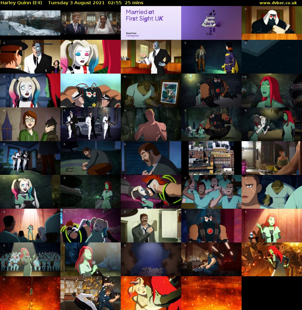 Harley Quinn (E4) Tuesday 3 August 2021 02:55 - 03:20