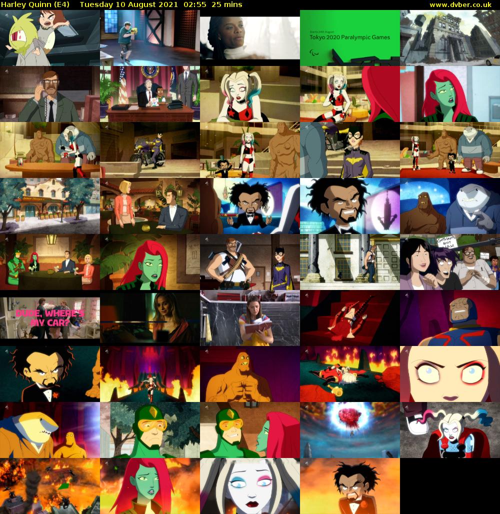 Harley Quinn (E4) Tuesday 10 August 2021 02:55 - 03:20