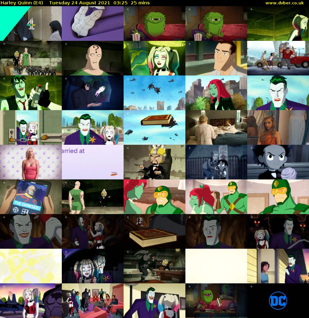 Harley Quinn (E4) Tuesday 24 August 2021 03:25 - 03:50