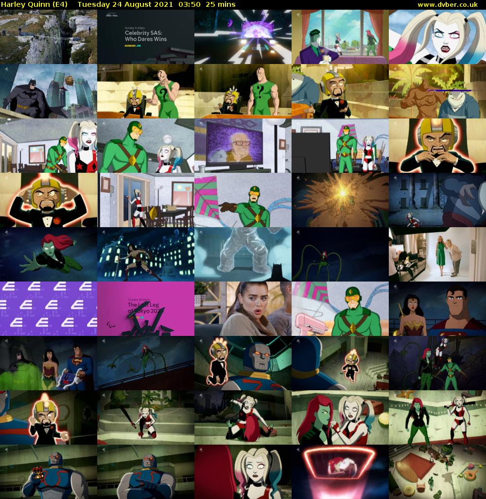 Harley Quinn (E4) Tuesday 24 August 2021 03:50 - 04:15