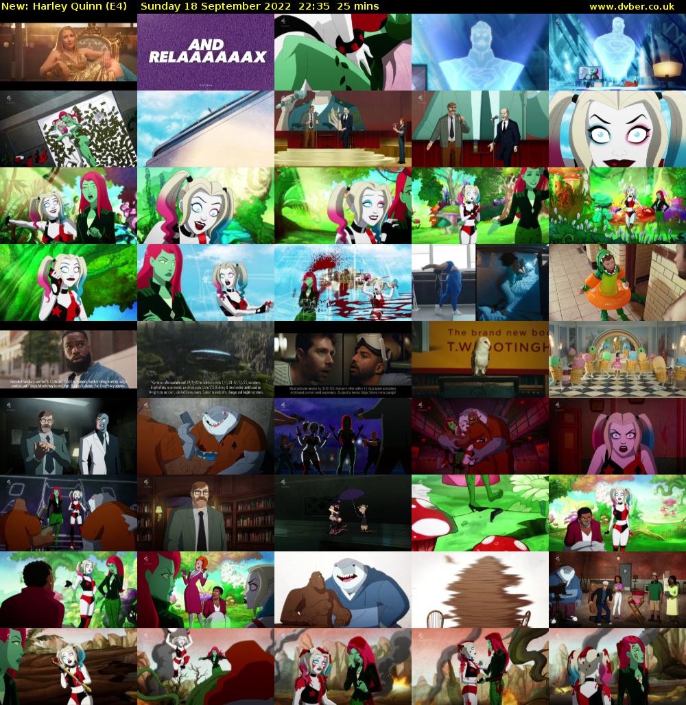 Harley Quinn (E4) Sunday 18 September 2022 22:35 - 23:00