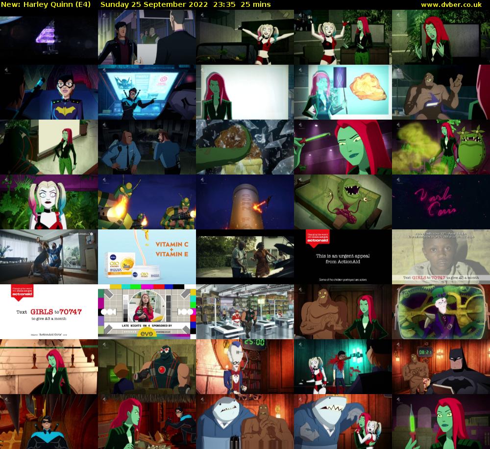 Harley Quinn (E4) Sunday 25 September 2022 23:35 - 00:00