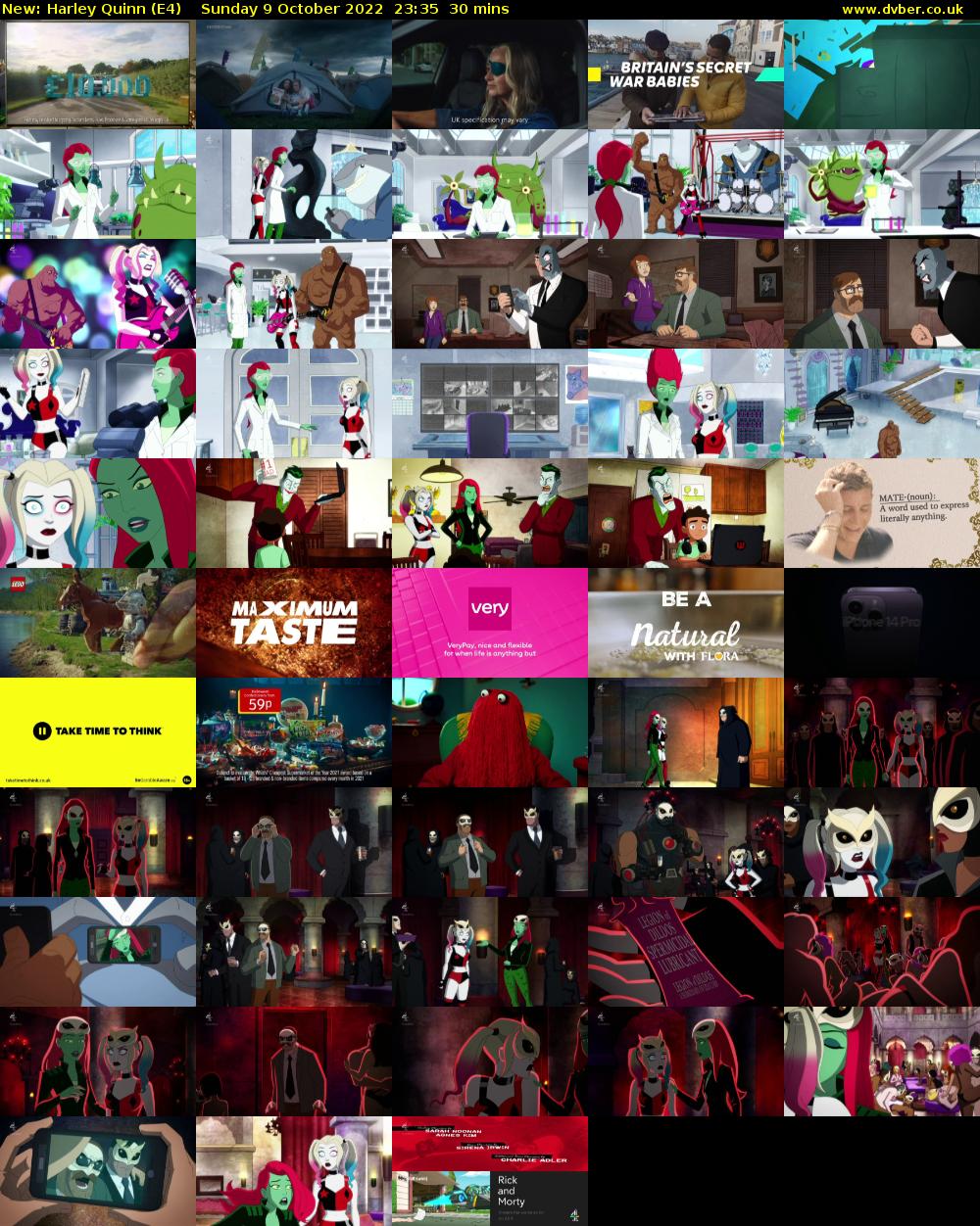 Harley Quinn (E4) Sunday 9 October 2022 23:35 - 00:05